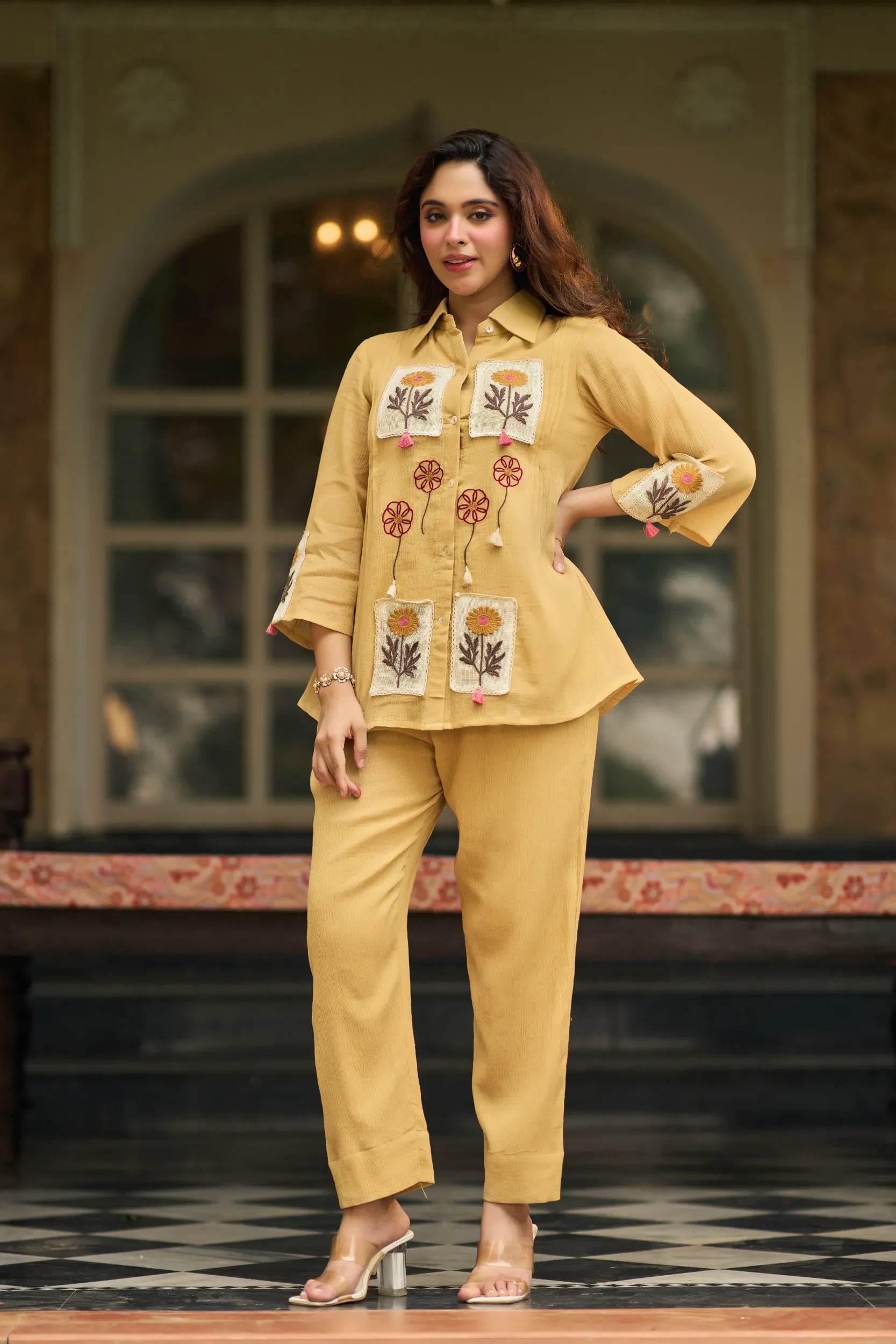 Butter Yellow Floral Co-ord