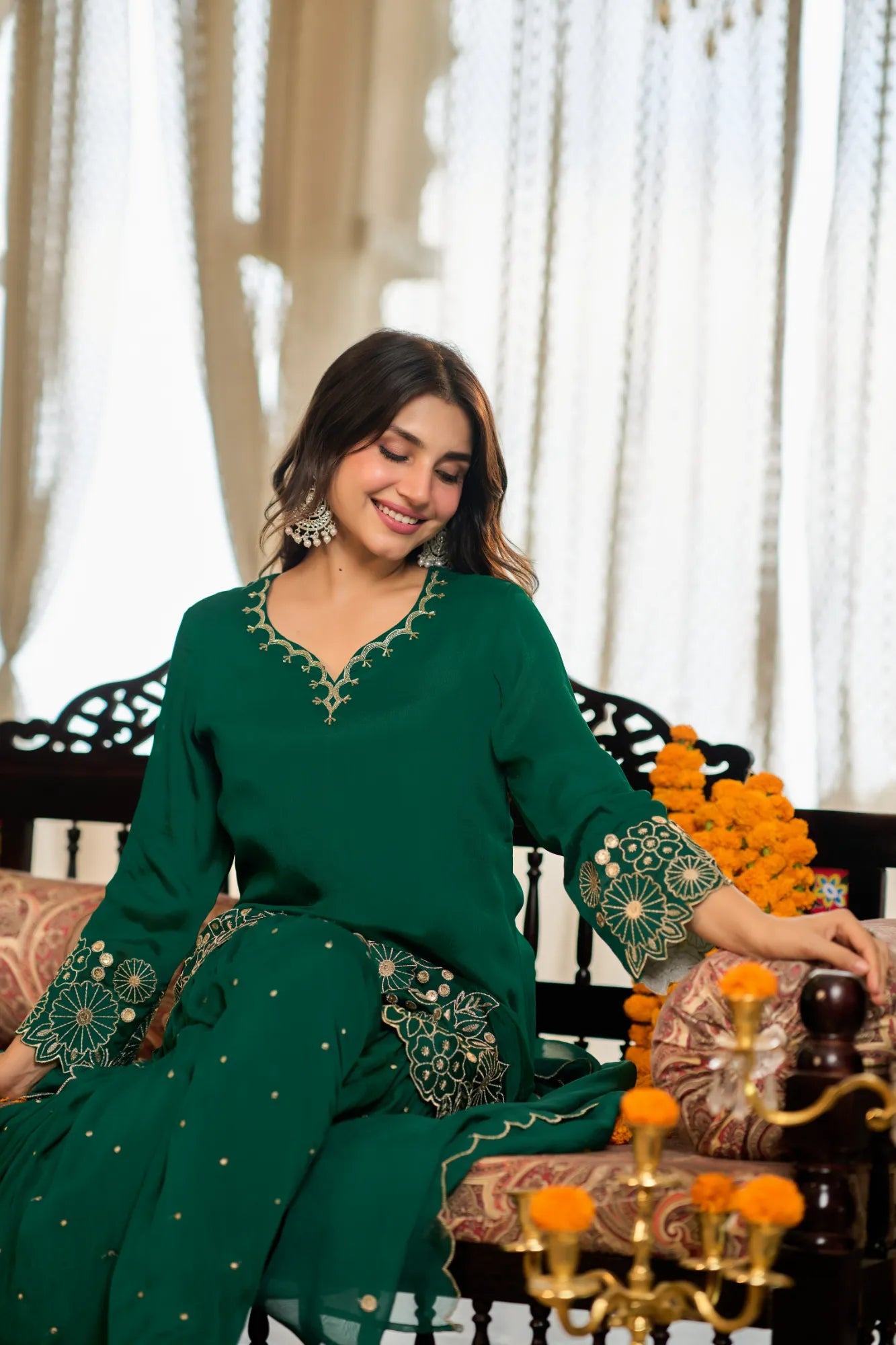 Emerald Zari Suit Set