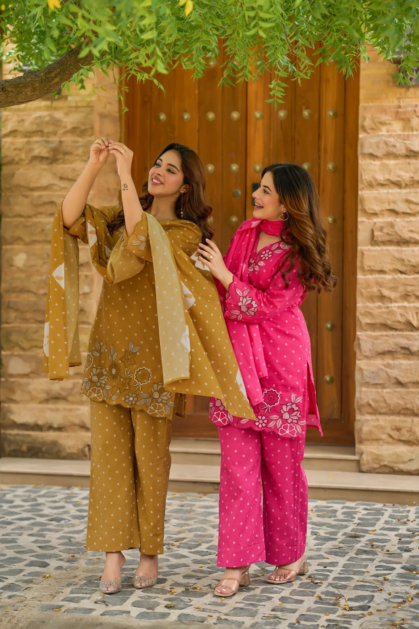 Mustard Cotton Suit Set
