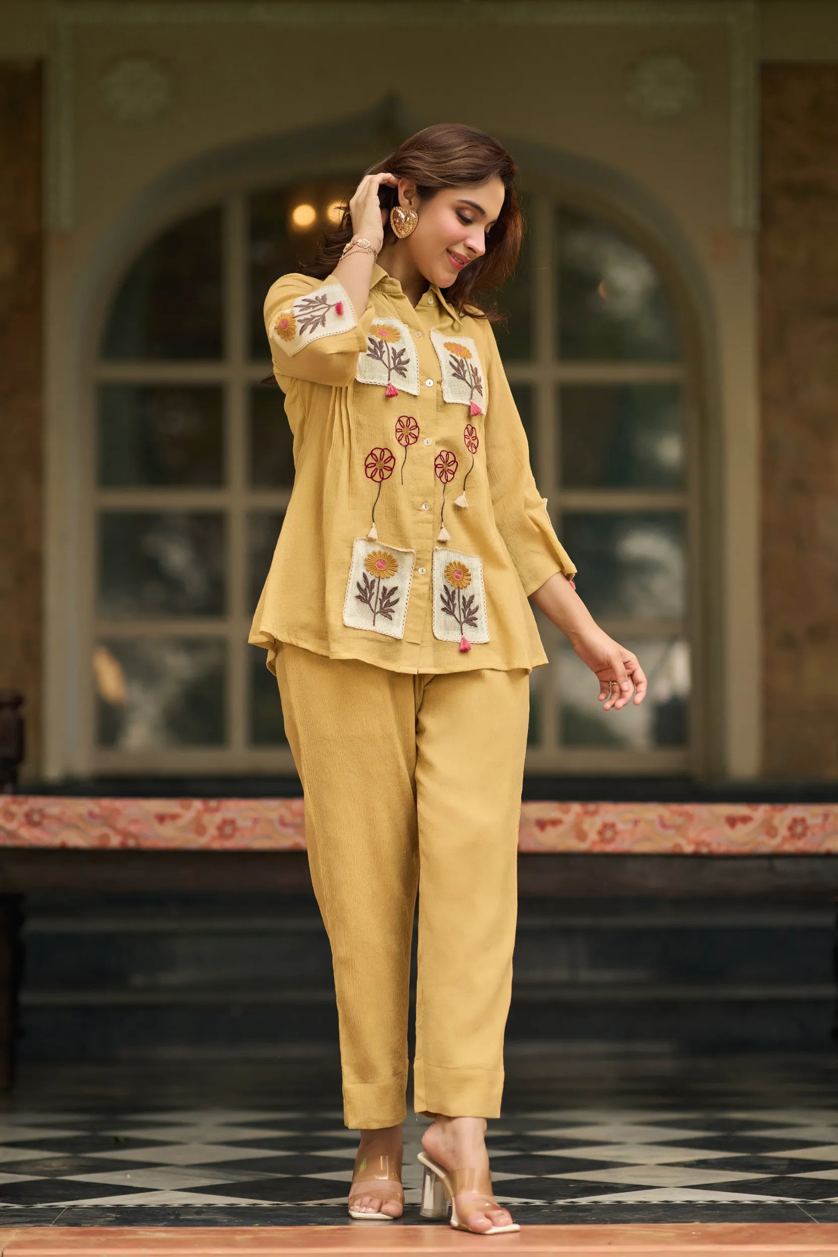 Butter Yellow Floral Co-ord