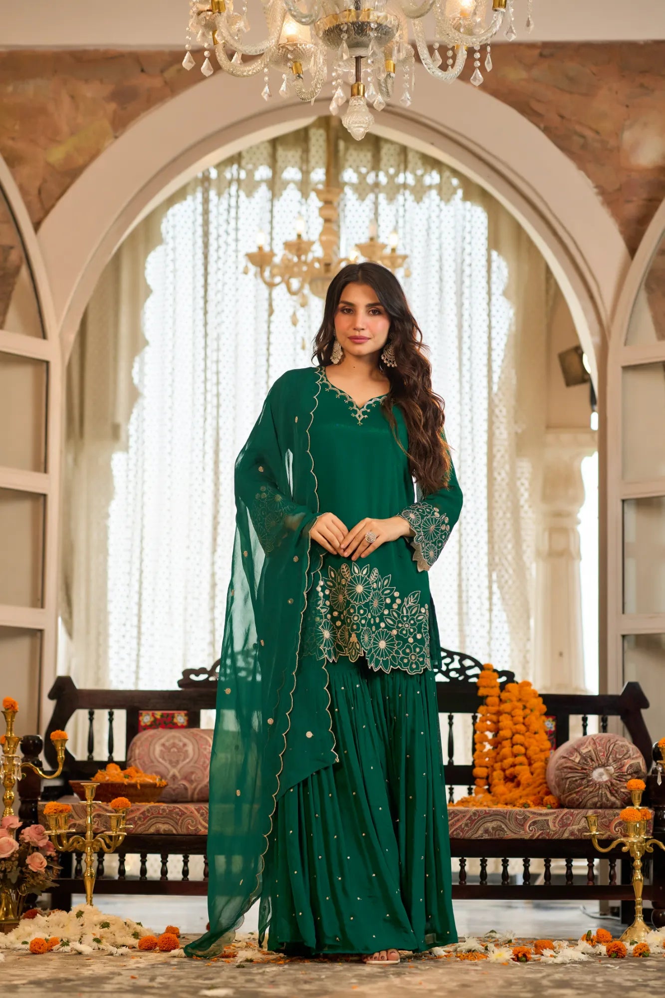 Emerald Zari Suit Set