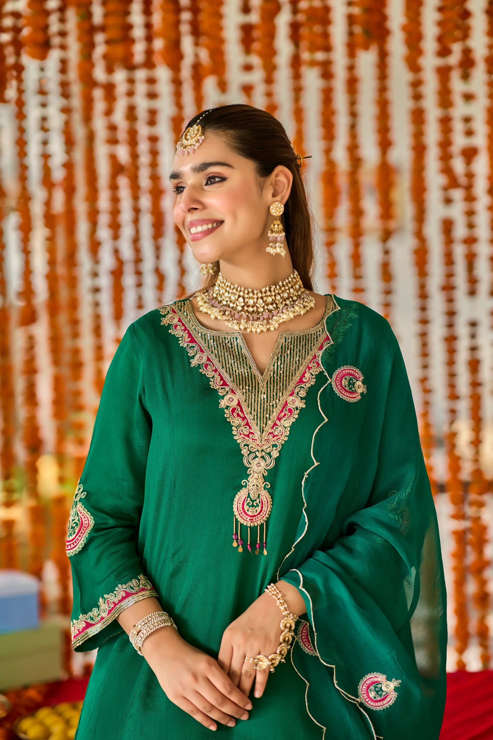Emerald Royale Palazzo Set