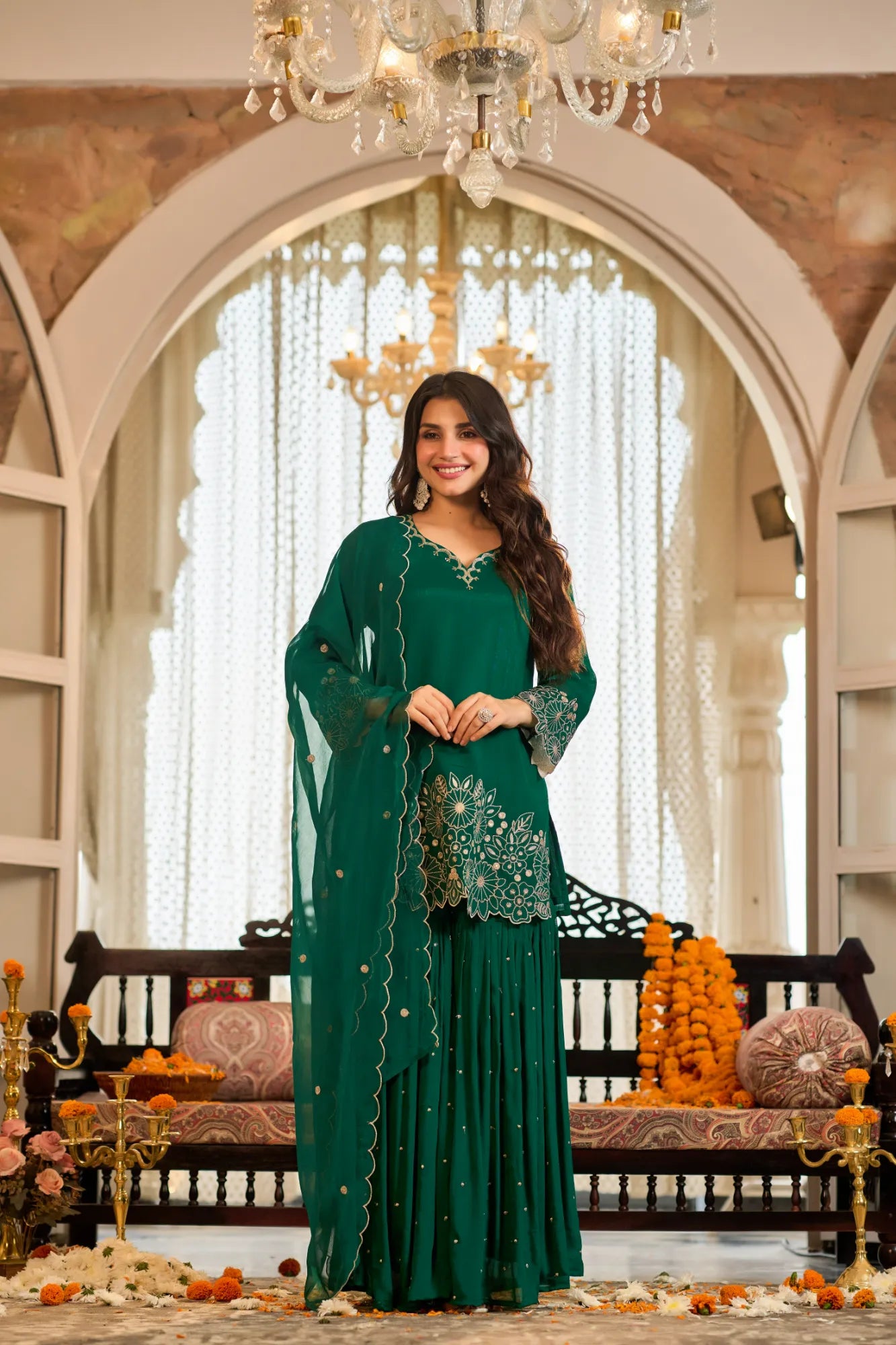 Emerald Zari Suit Set
