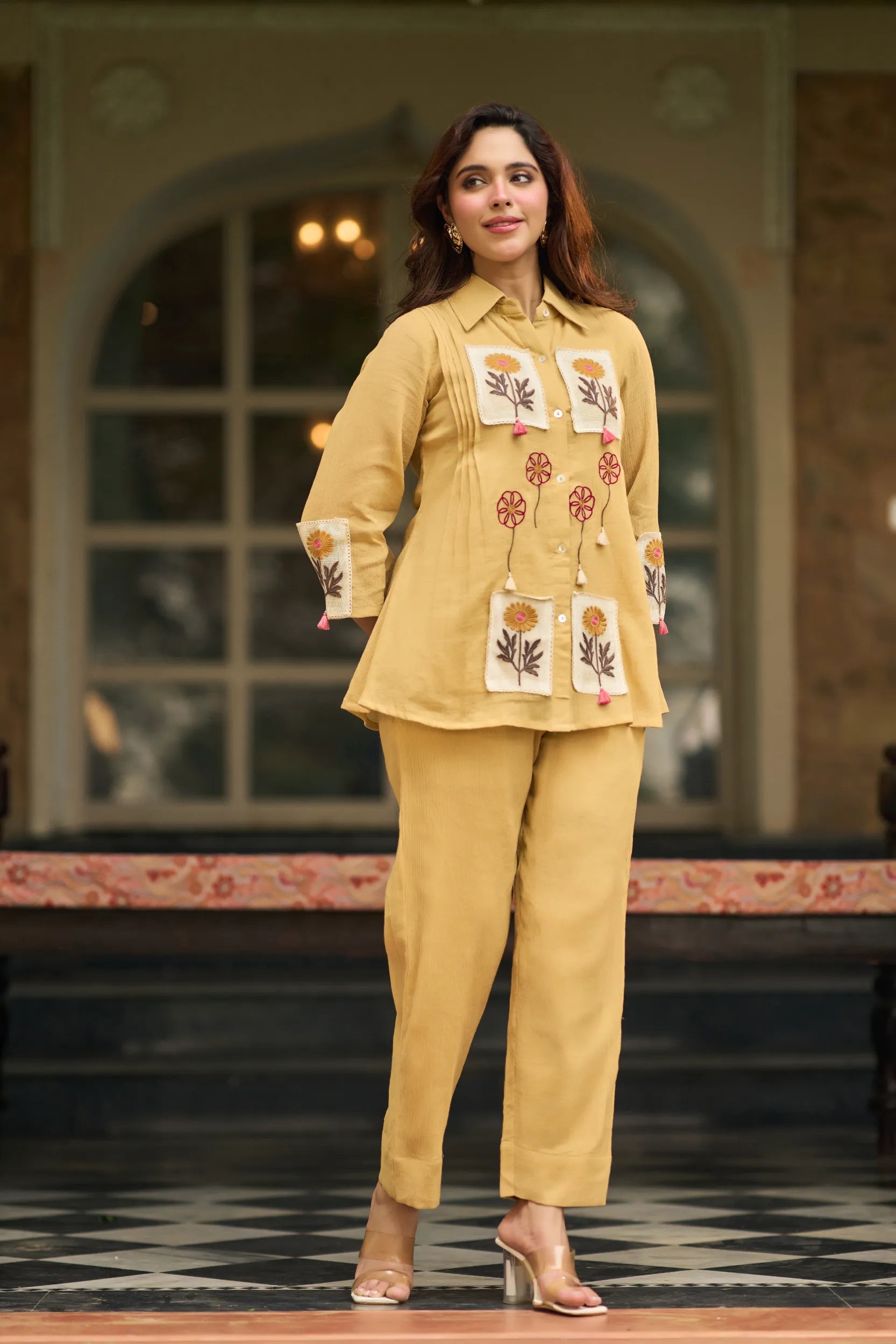 Butter Yellow Floral Co-ord