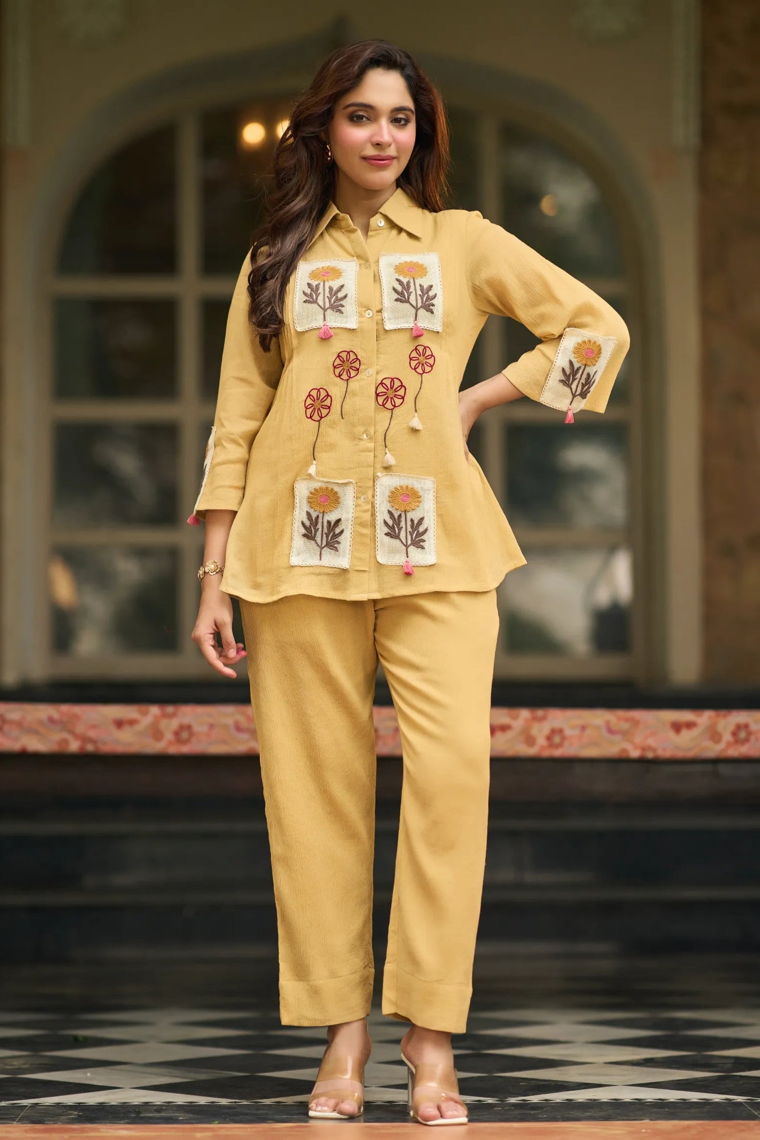 Butter Yellow Floral Co-ord