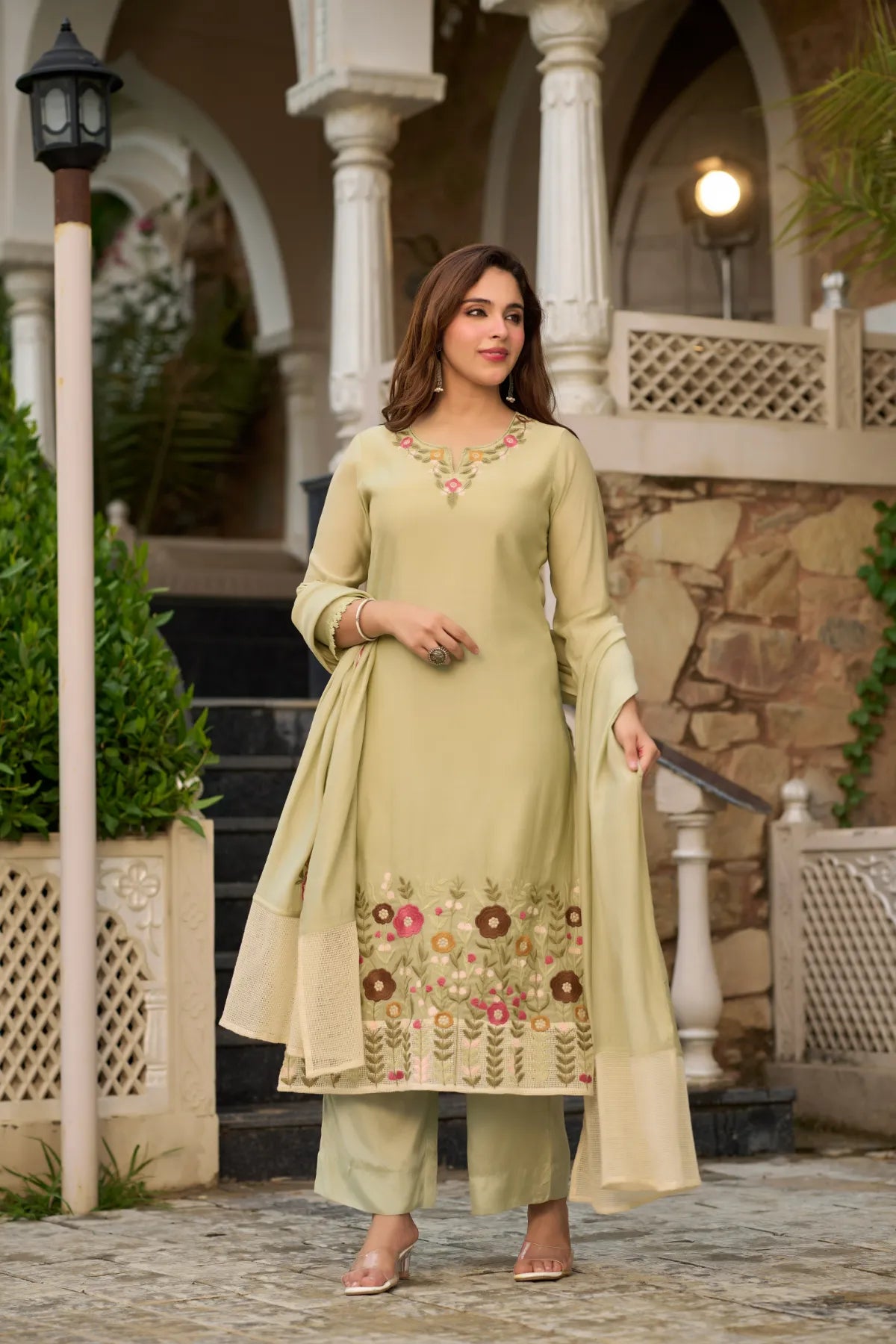 Sage Blossom Suit Set