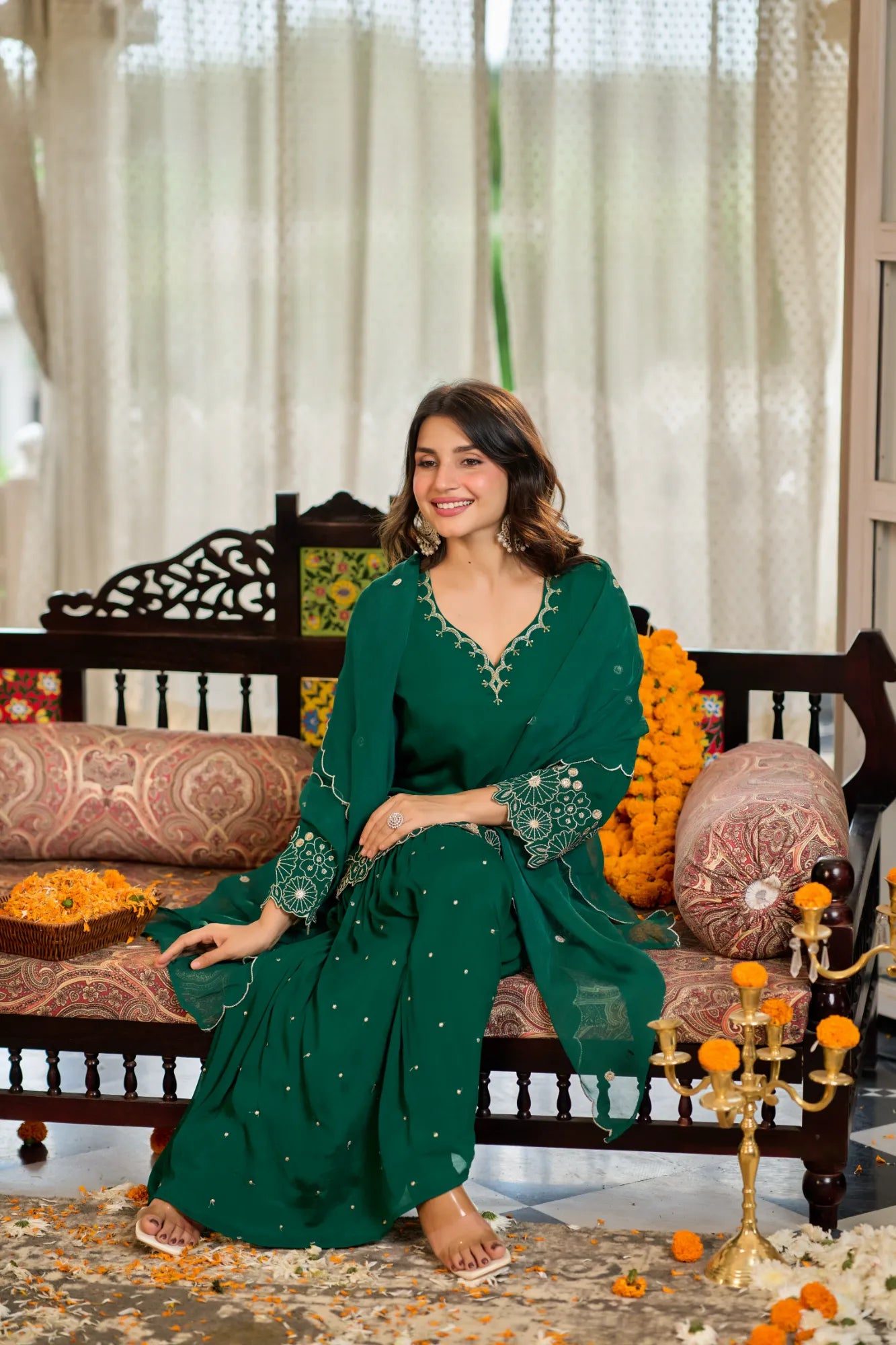 Emerald Zari Suit Set