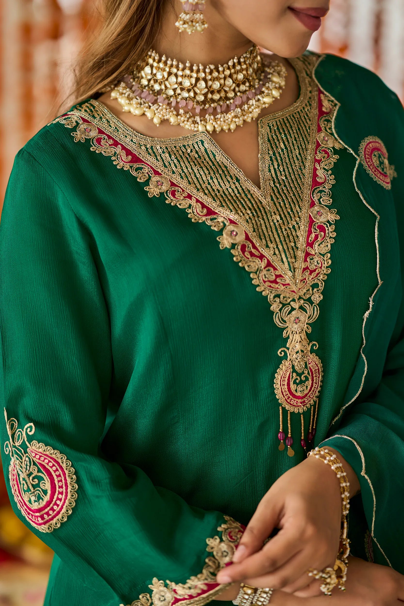 Emerald Royale Palazzo Set