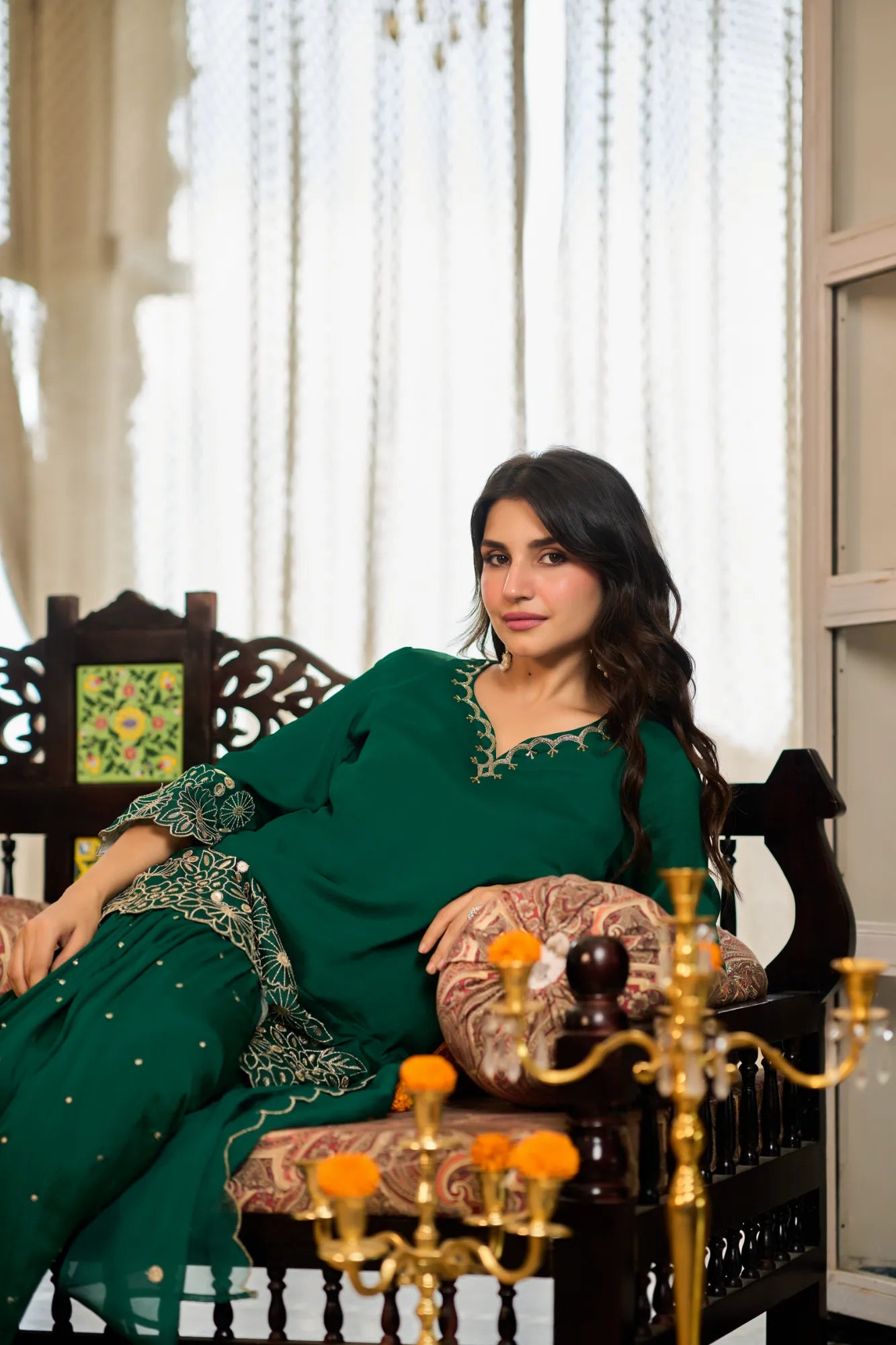 Emerald Zari Suit Set