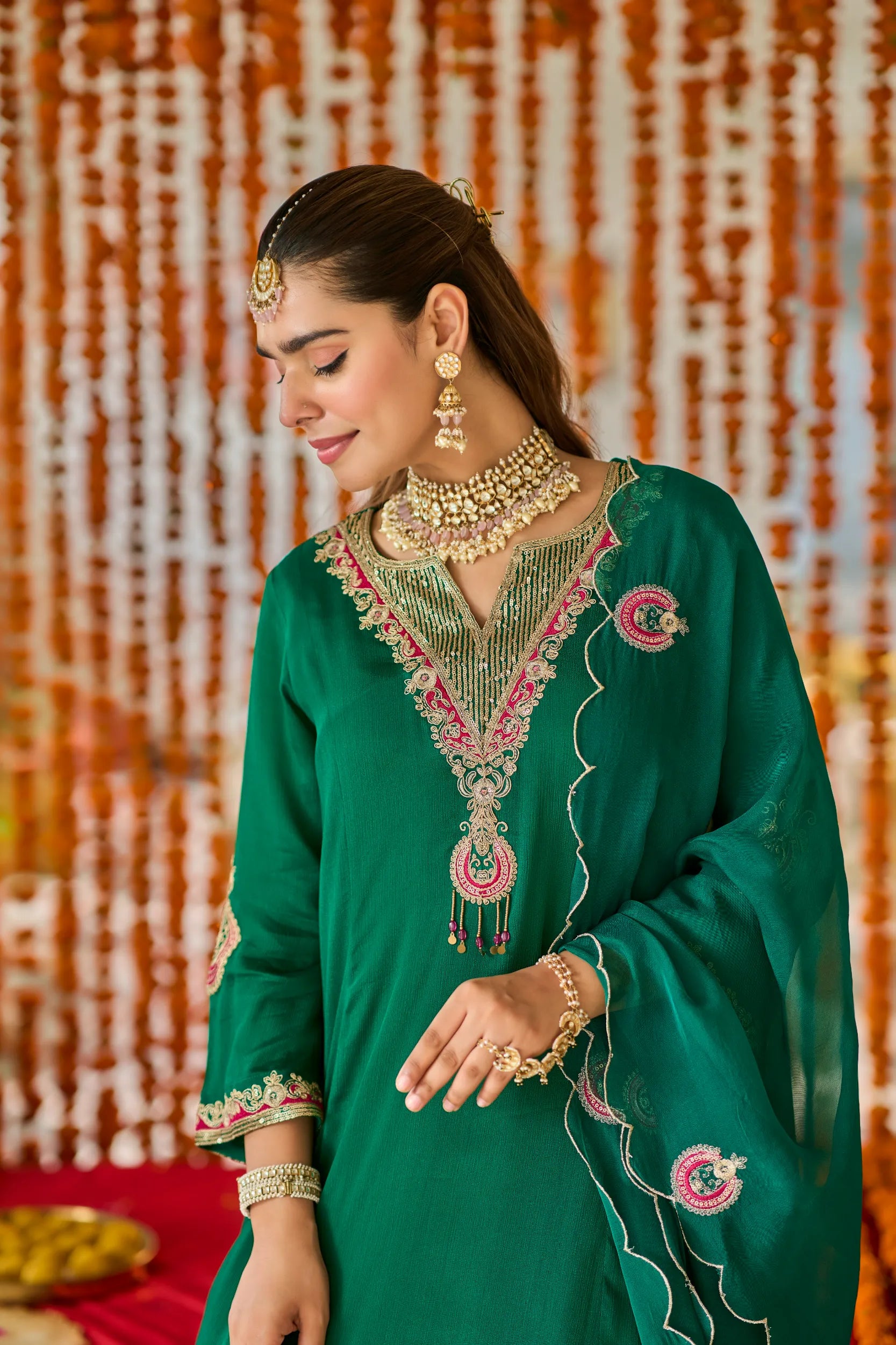 Emerald Royale Palazzo Set
