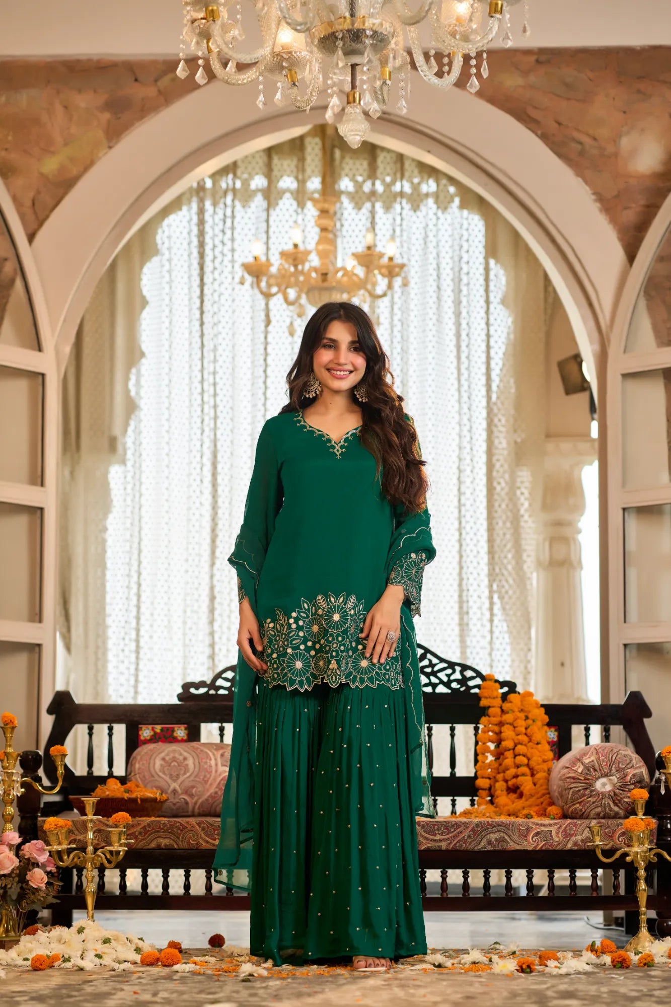 Emerald Zari Suit Set