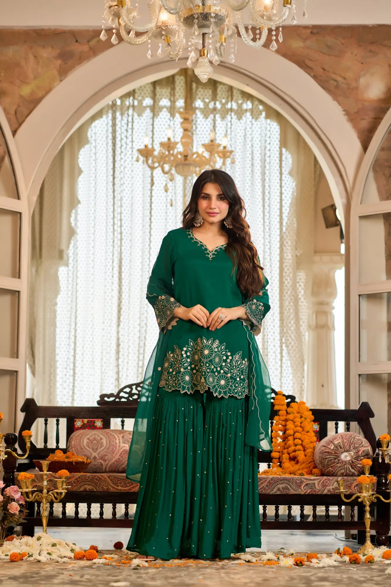 Emerald Zari Suit Set