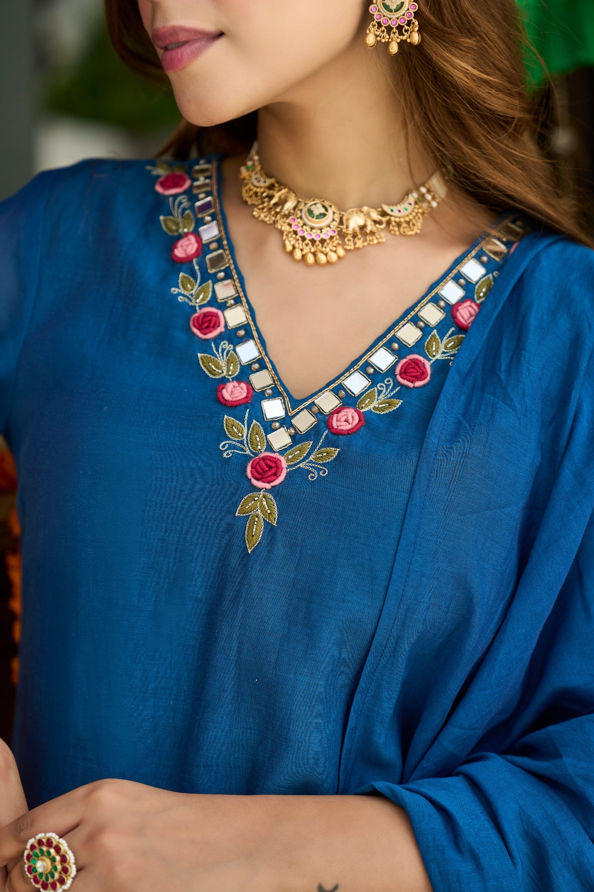 Ocean Blue Grace Kurta Set