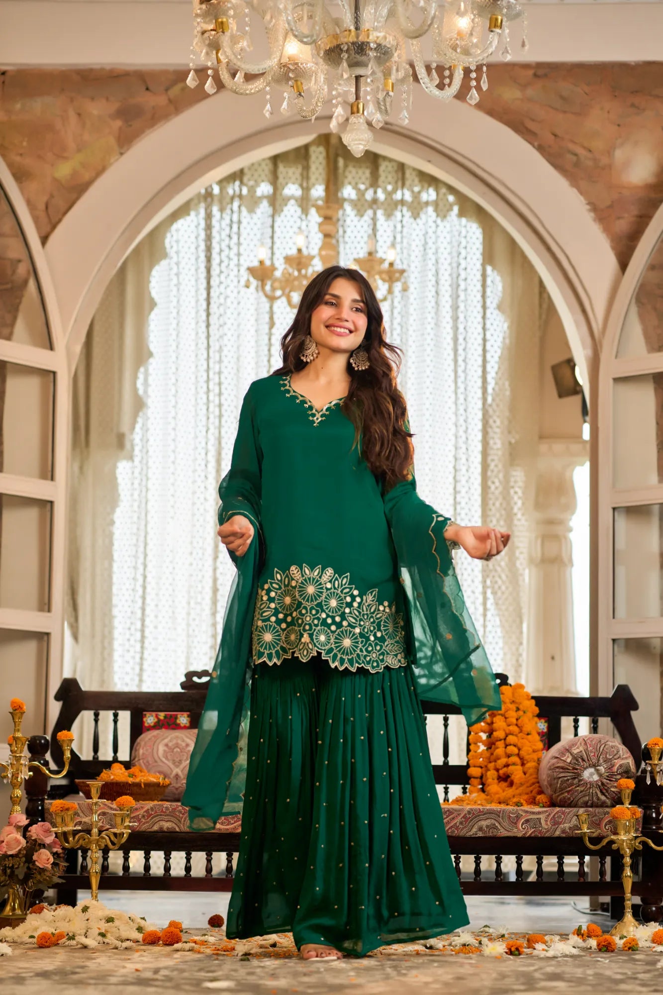 Emerald Zari Suit Set