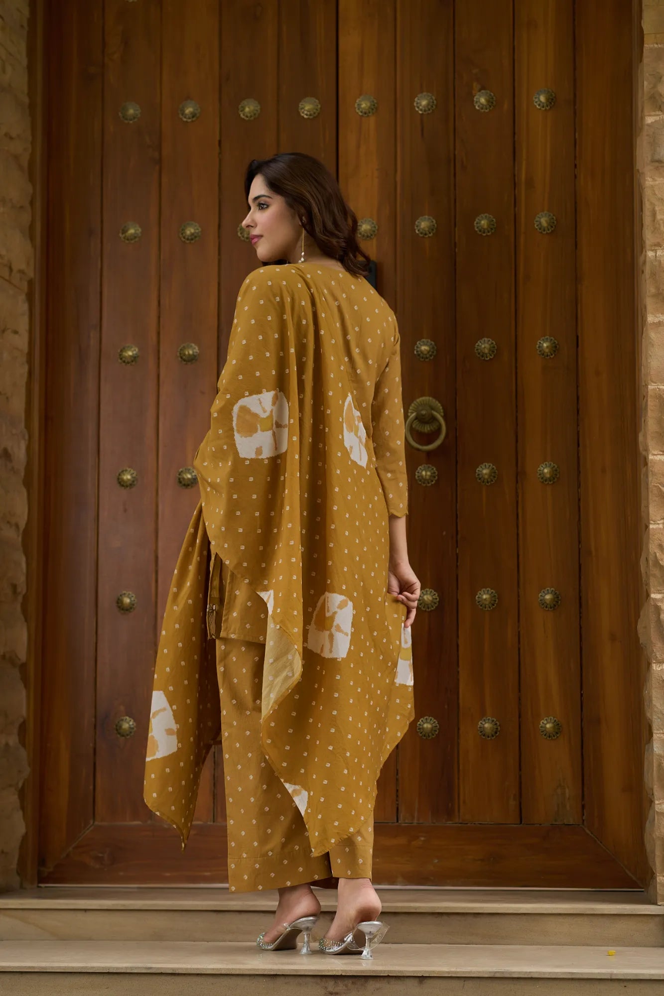 Mustard Cotton Suit Set