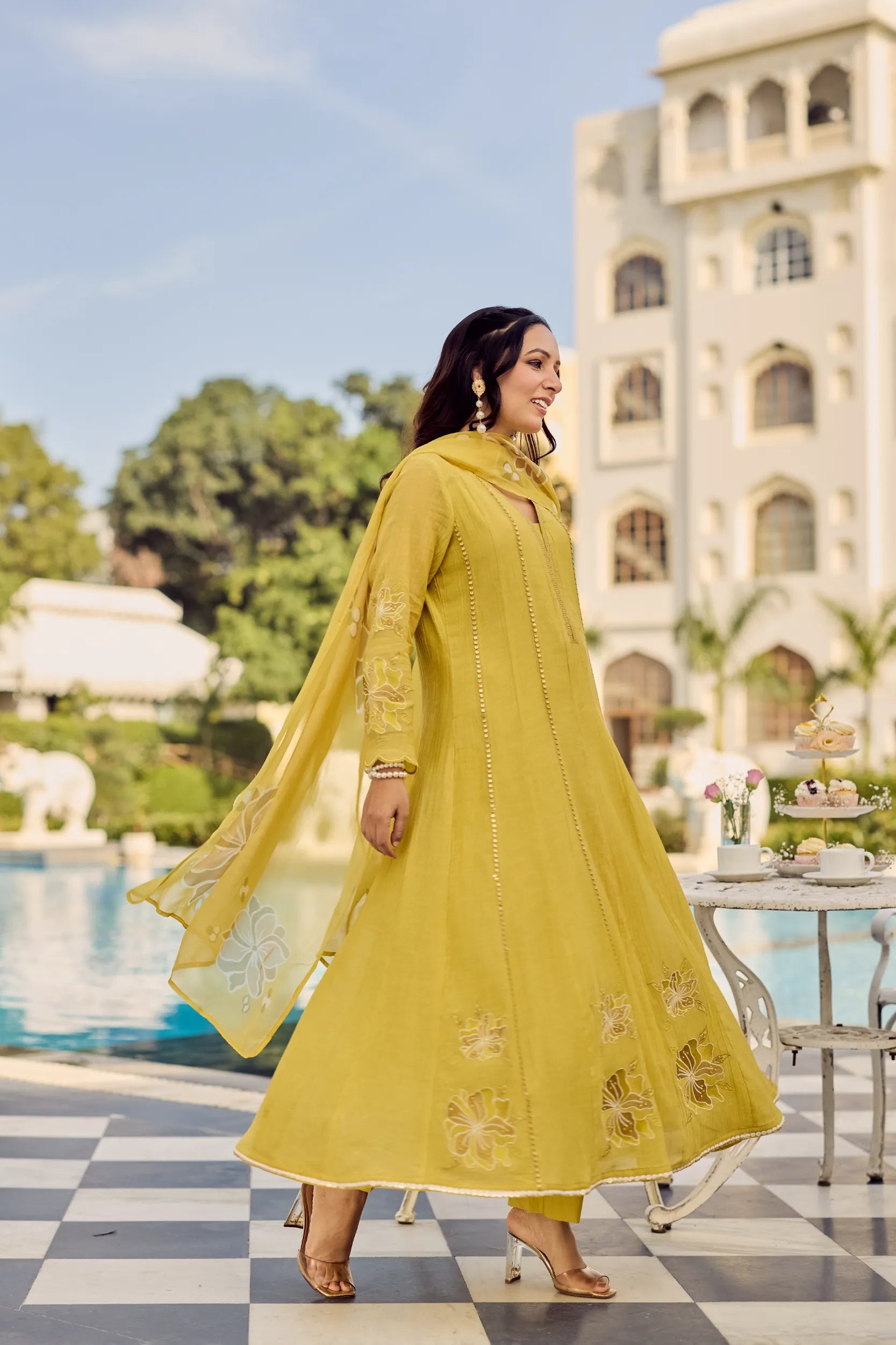 Royal Sunflower Kurta Set