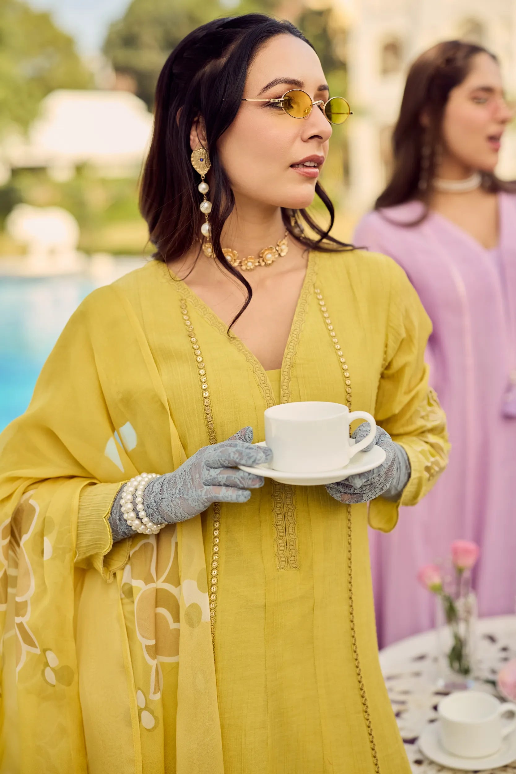 Royal Sunflower Kurta Set