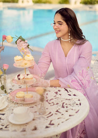 Lavender Bloom Kurta Set