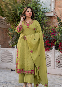 Olive Bloom Kurta Set