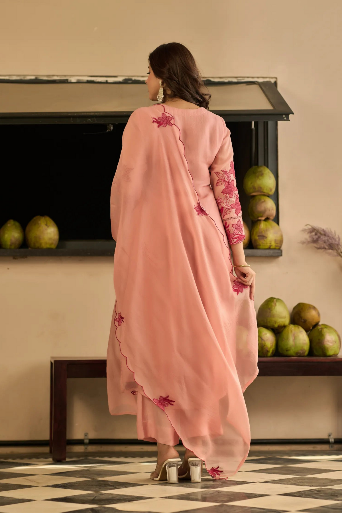 Blush Blossom Kurta Set