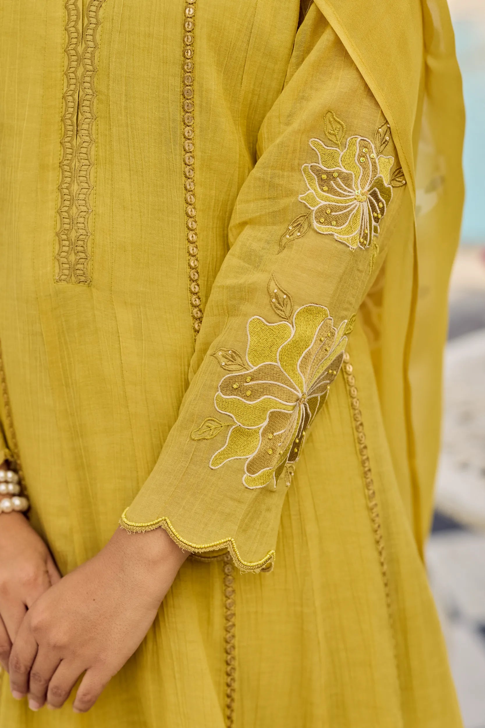 Royal Sunflower Kurta Set