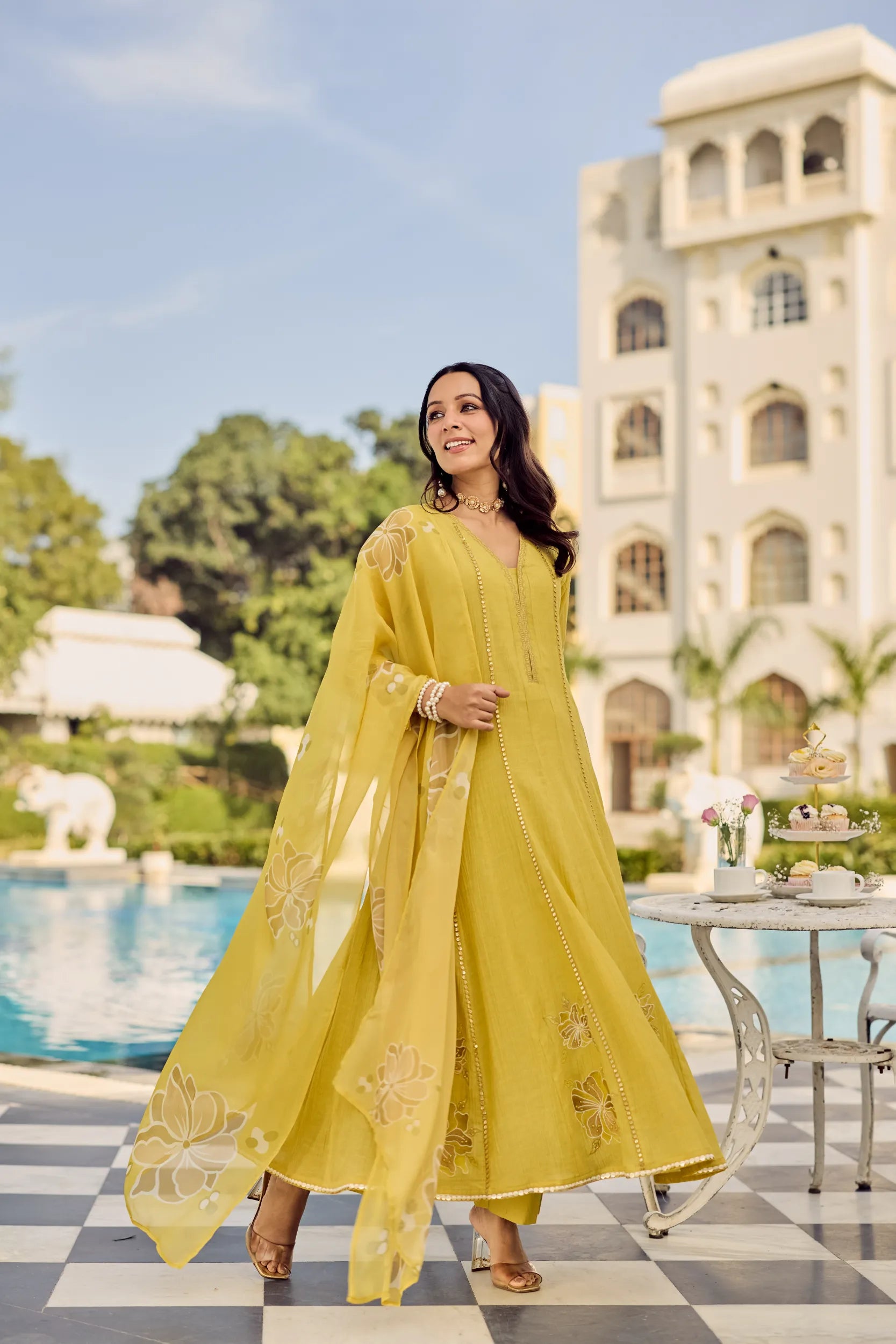 Royal Sunflower Kurta Set
