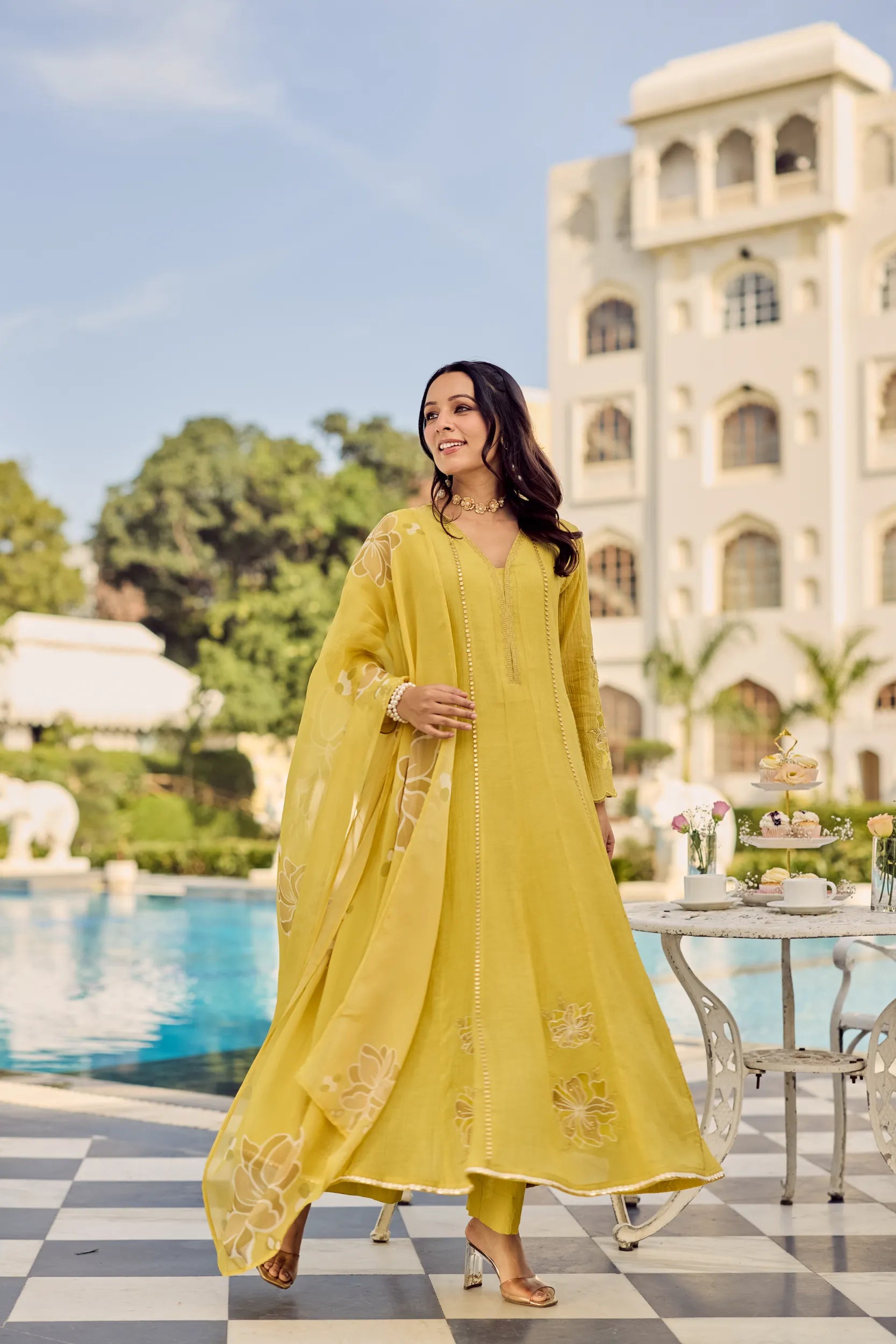 Royal Sunflower Kurta Set