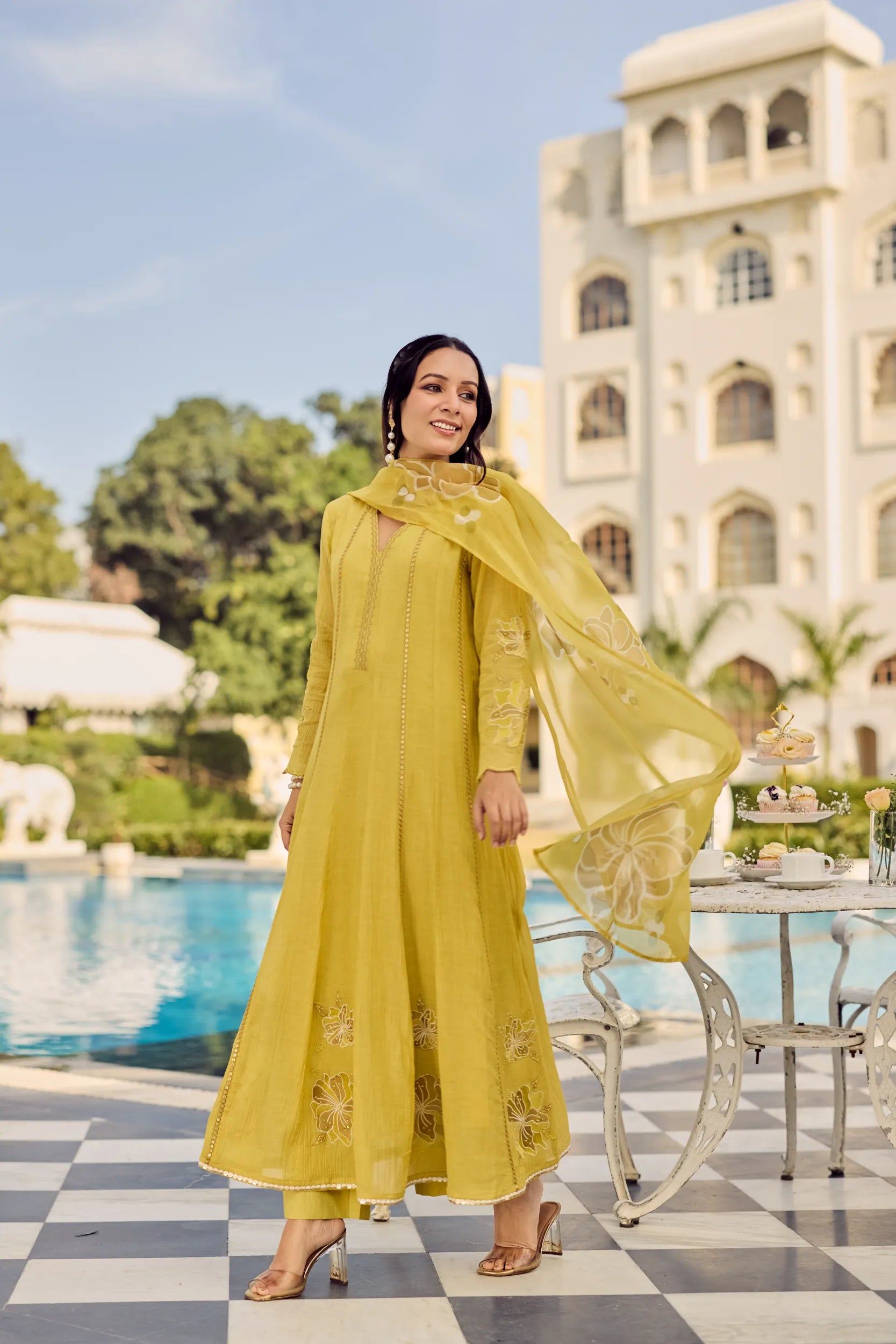 Royal Sunflower Kurta Set