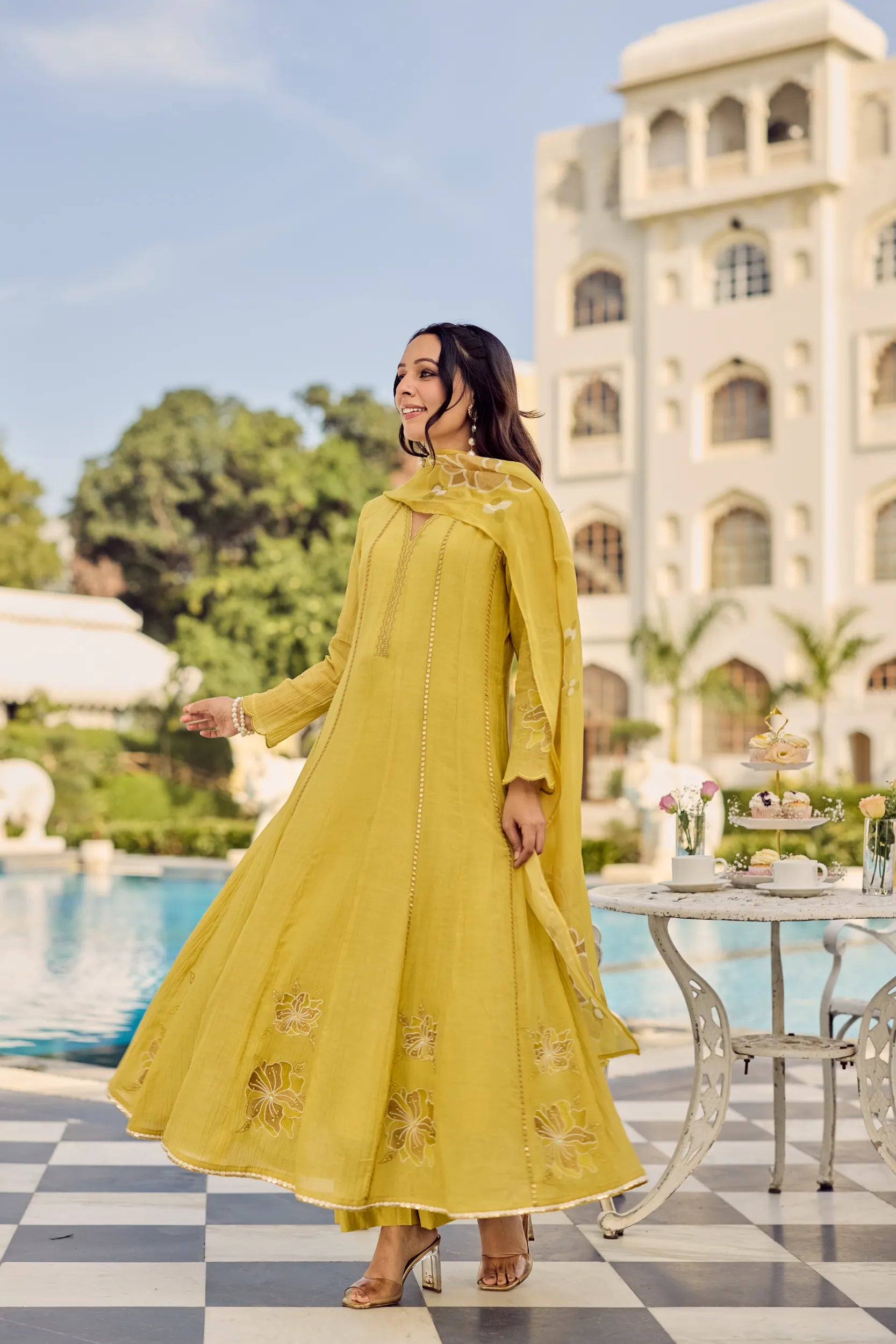 Royal Sunflower Kurta Set