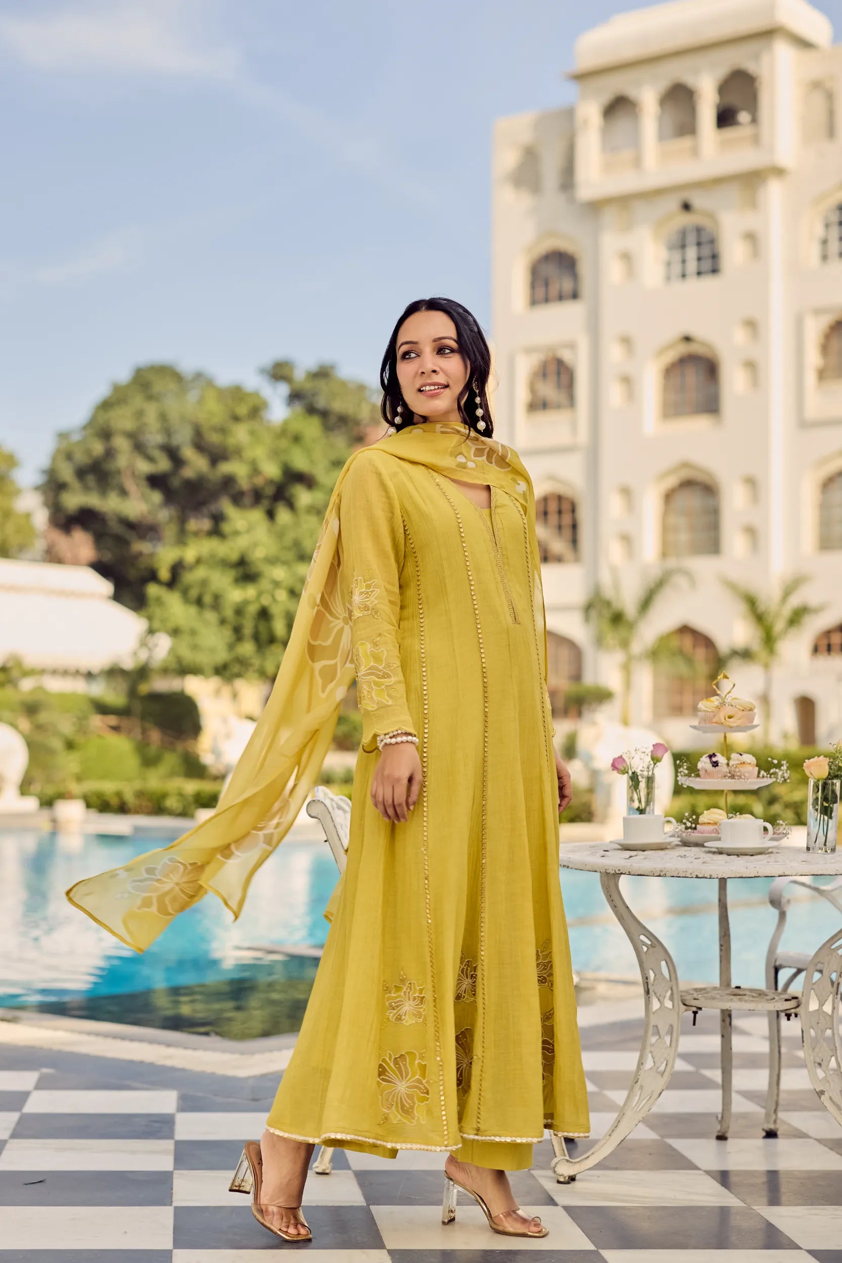 Royal Sunflower Kurta Set