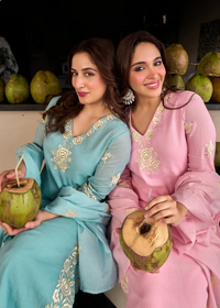 Sky Petal Kurta Set