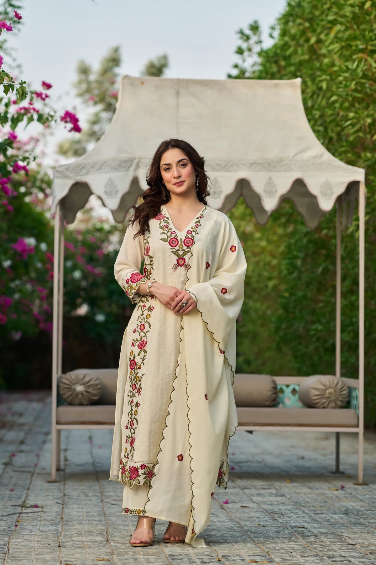 Pearl Blossom Kurta Set