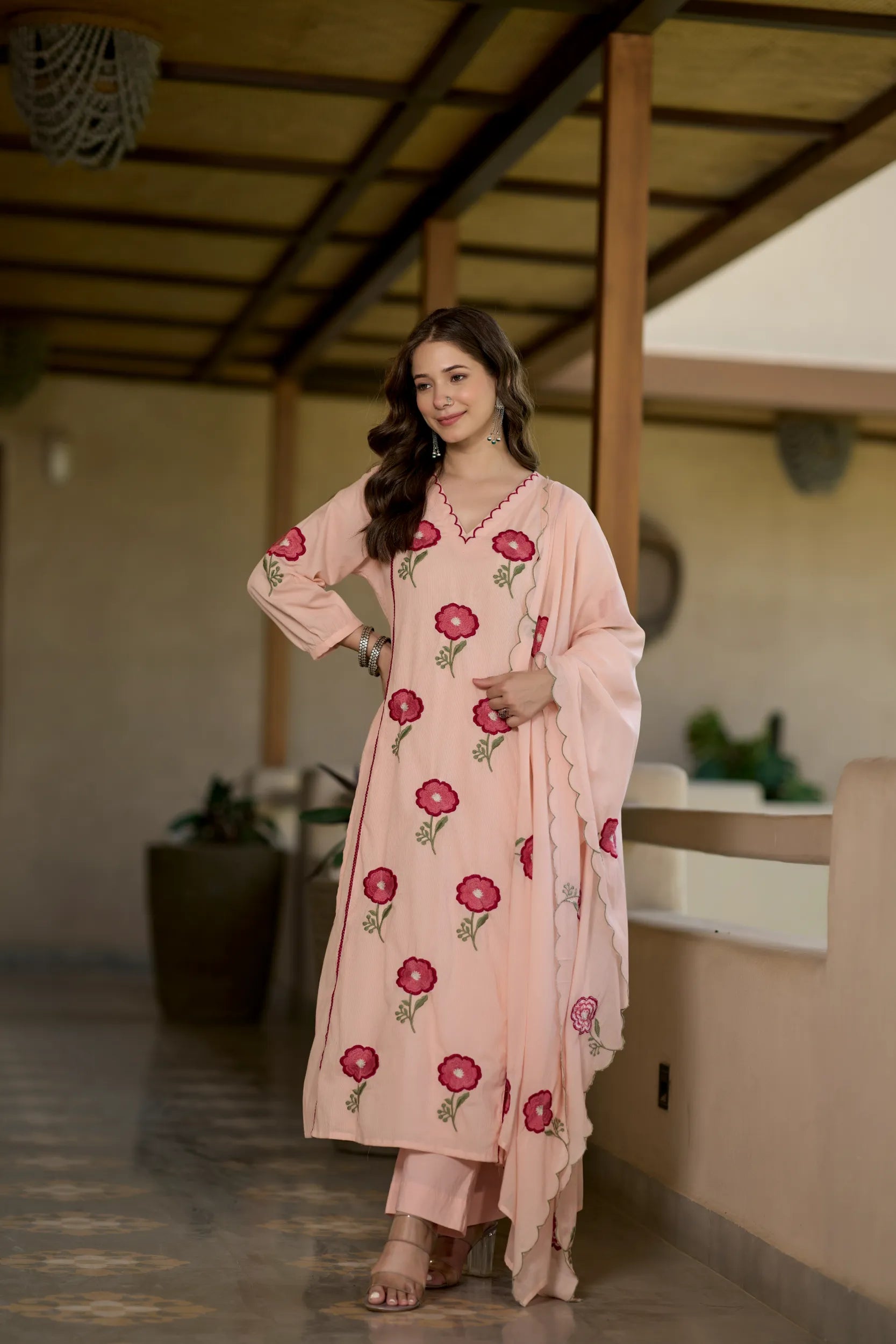 Blush Bloom Kurta Set