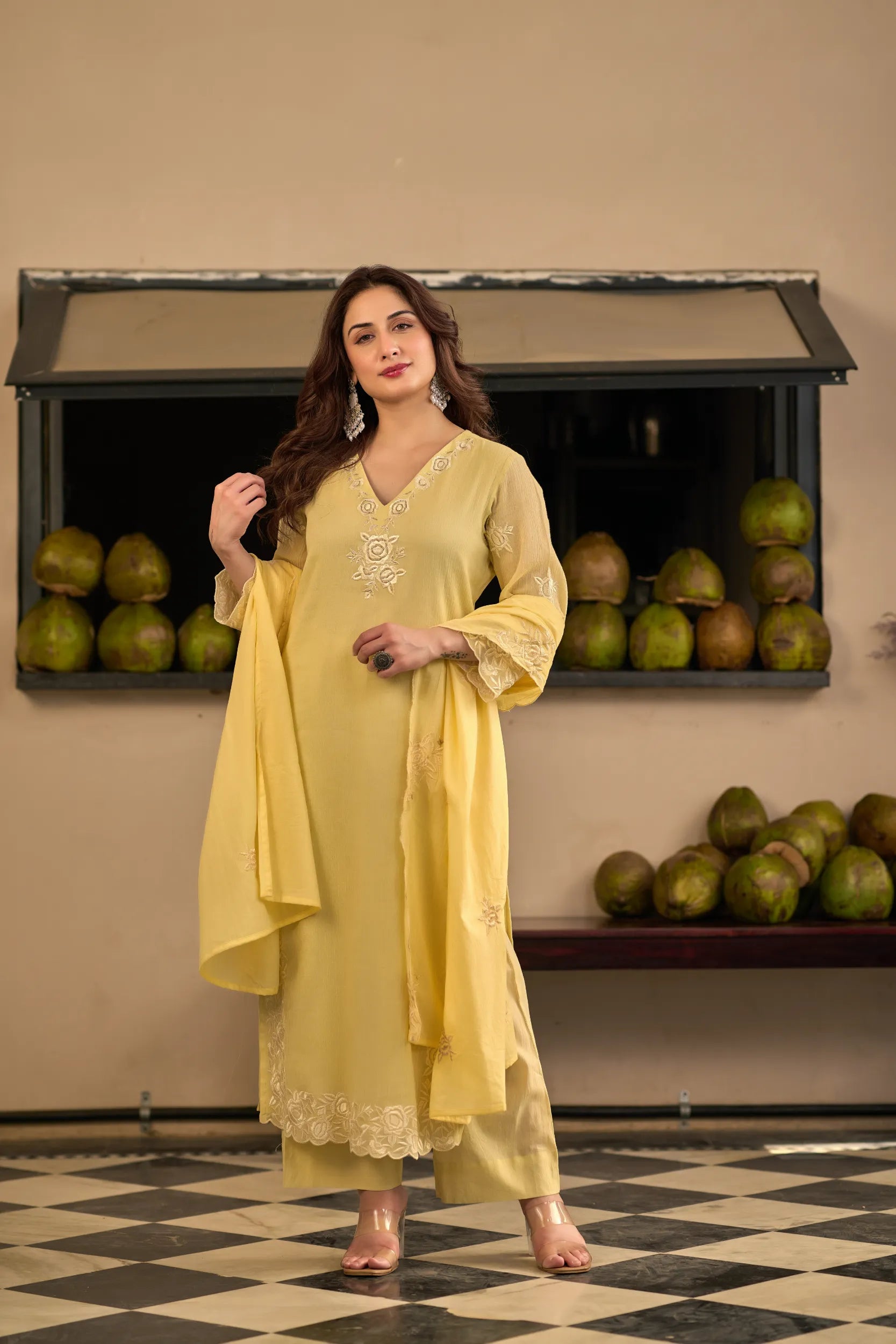 Lemon Petal Kurta Set