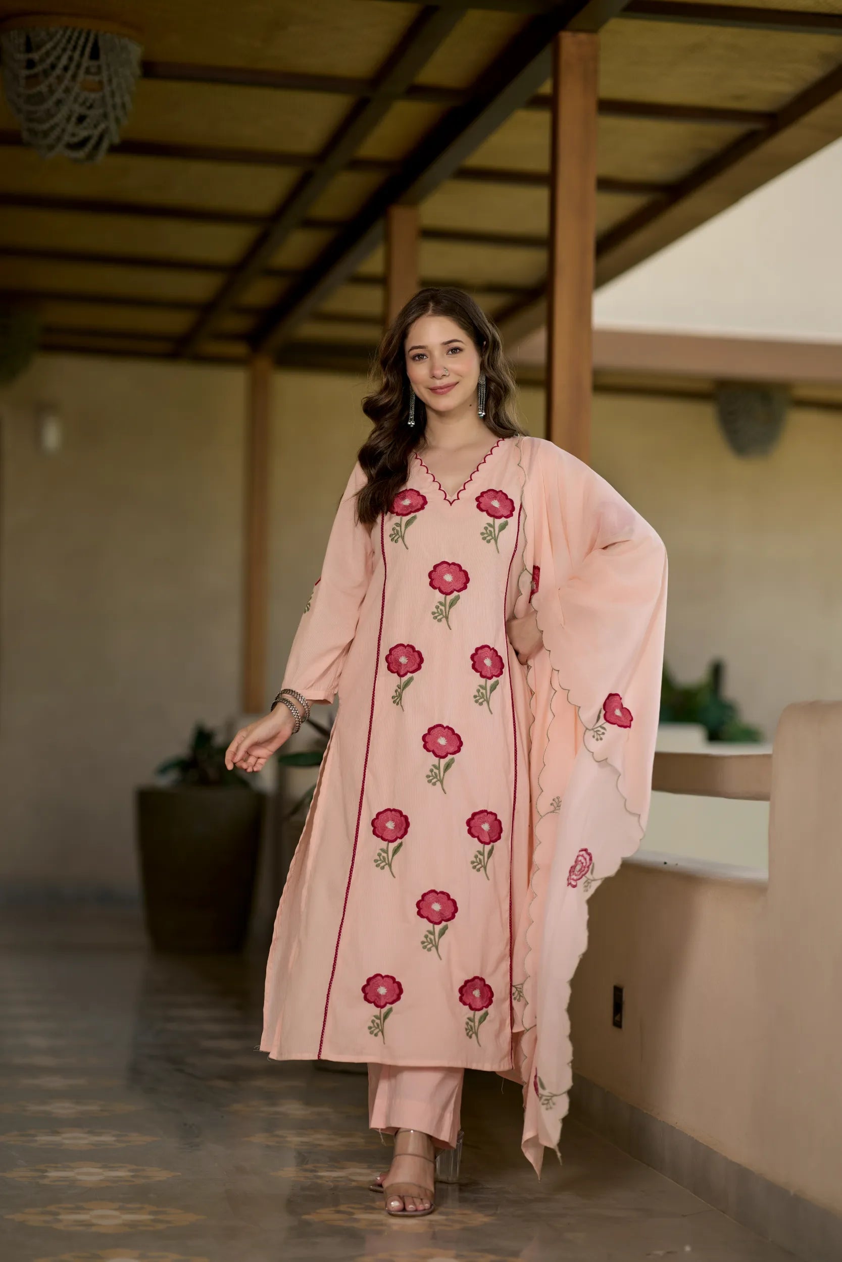 Blush Bloom Kurta Set