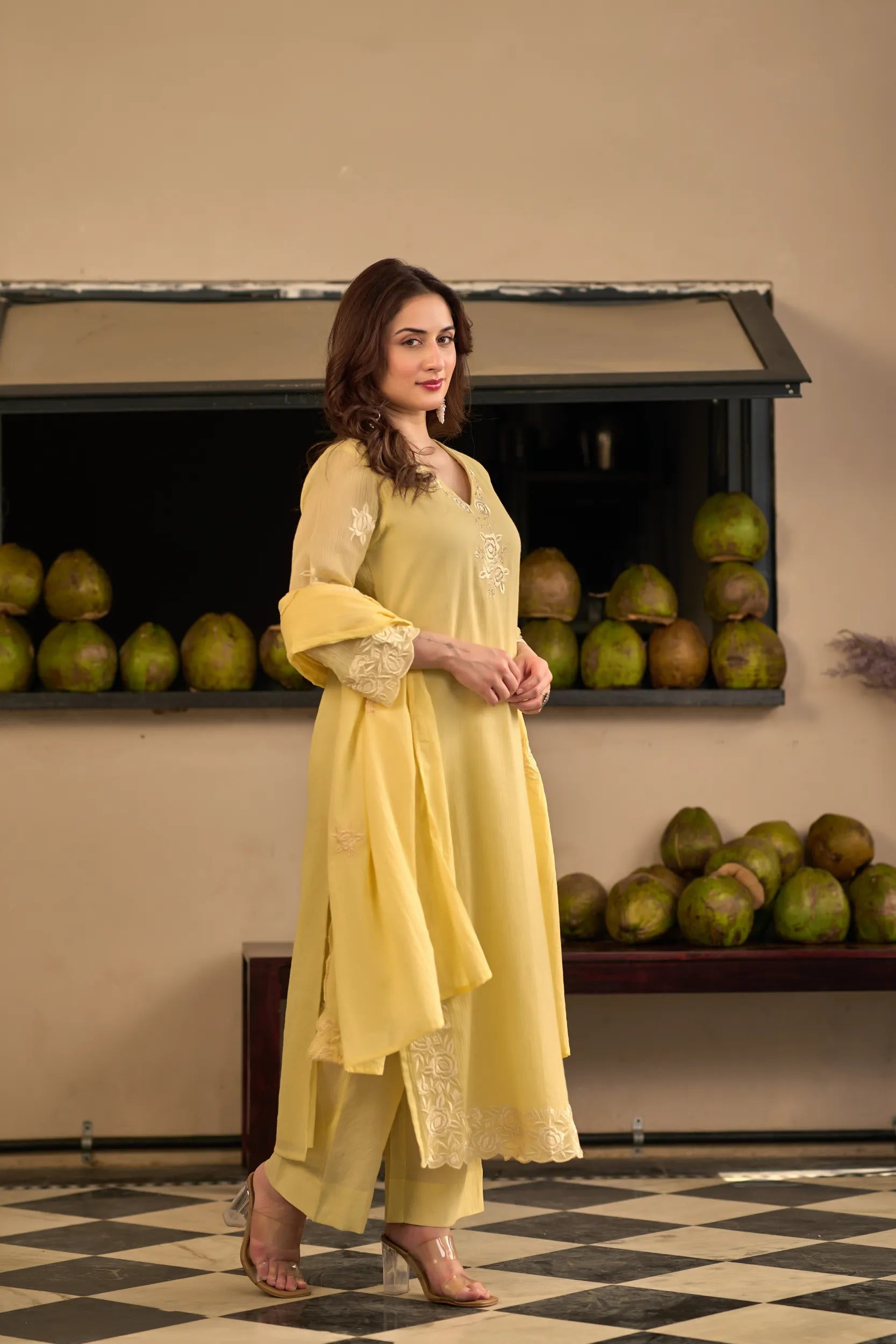 Lemon Petal Kurta Set