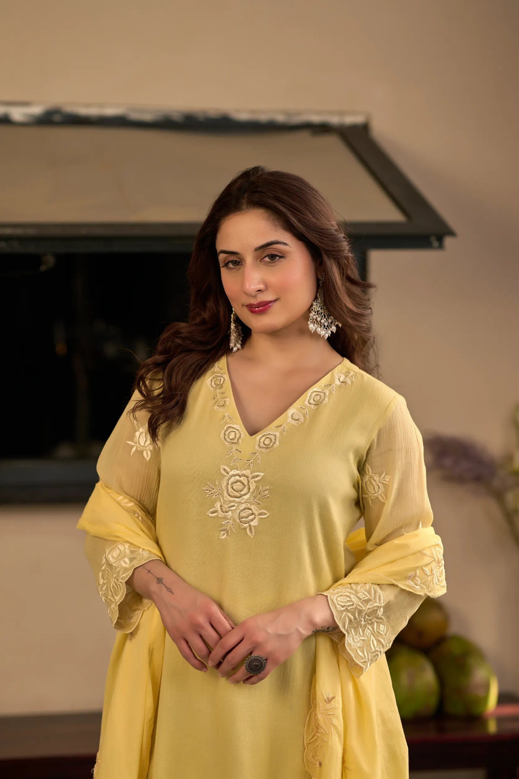Lemon Petal Kurta Set