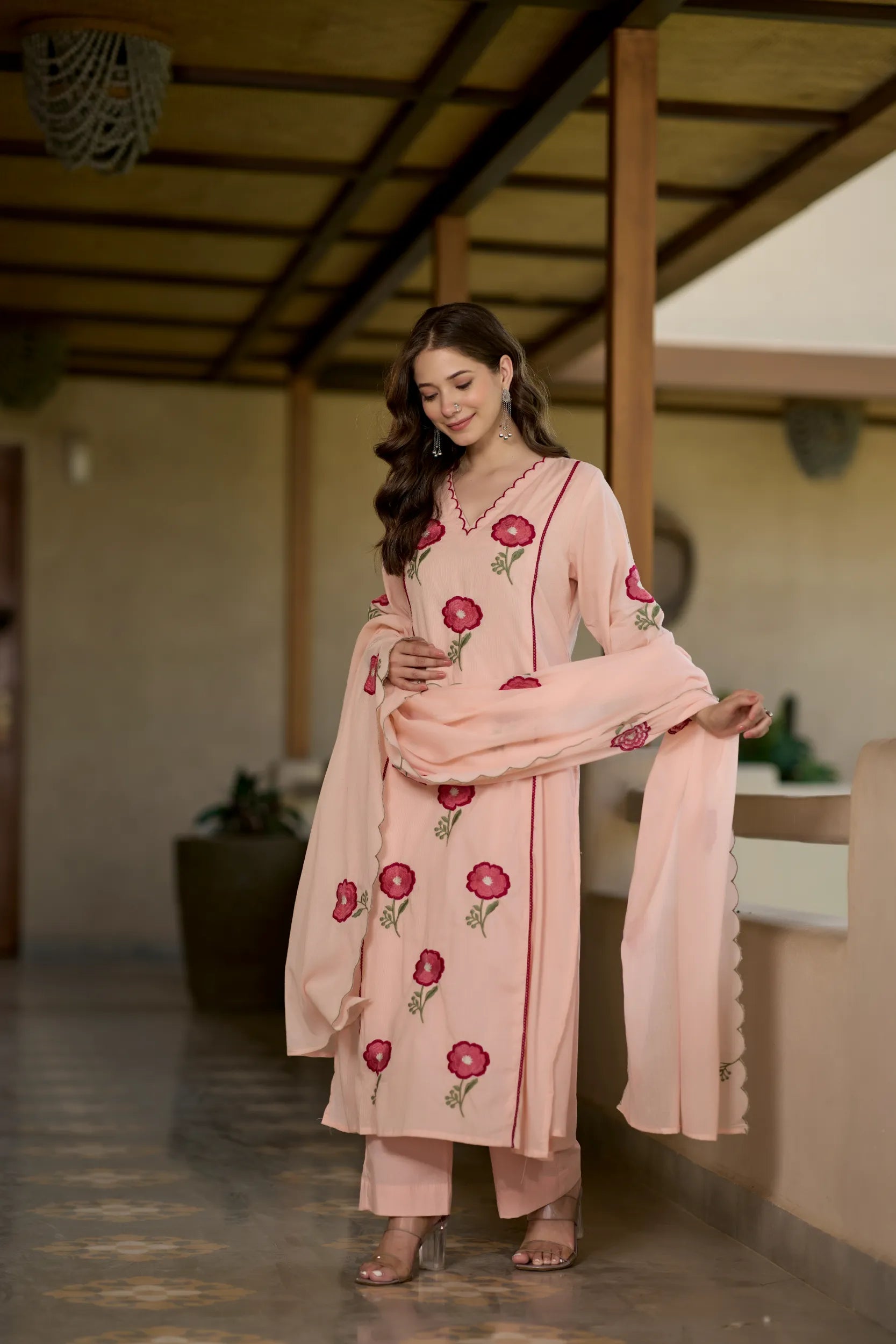 Blush Bloom Kurta Set