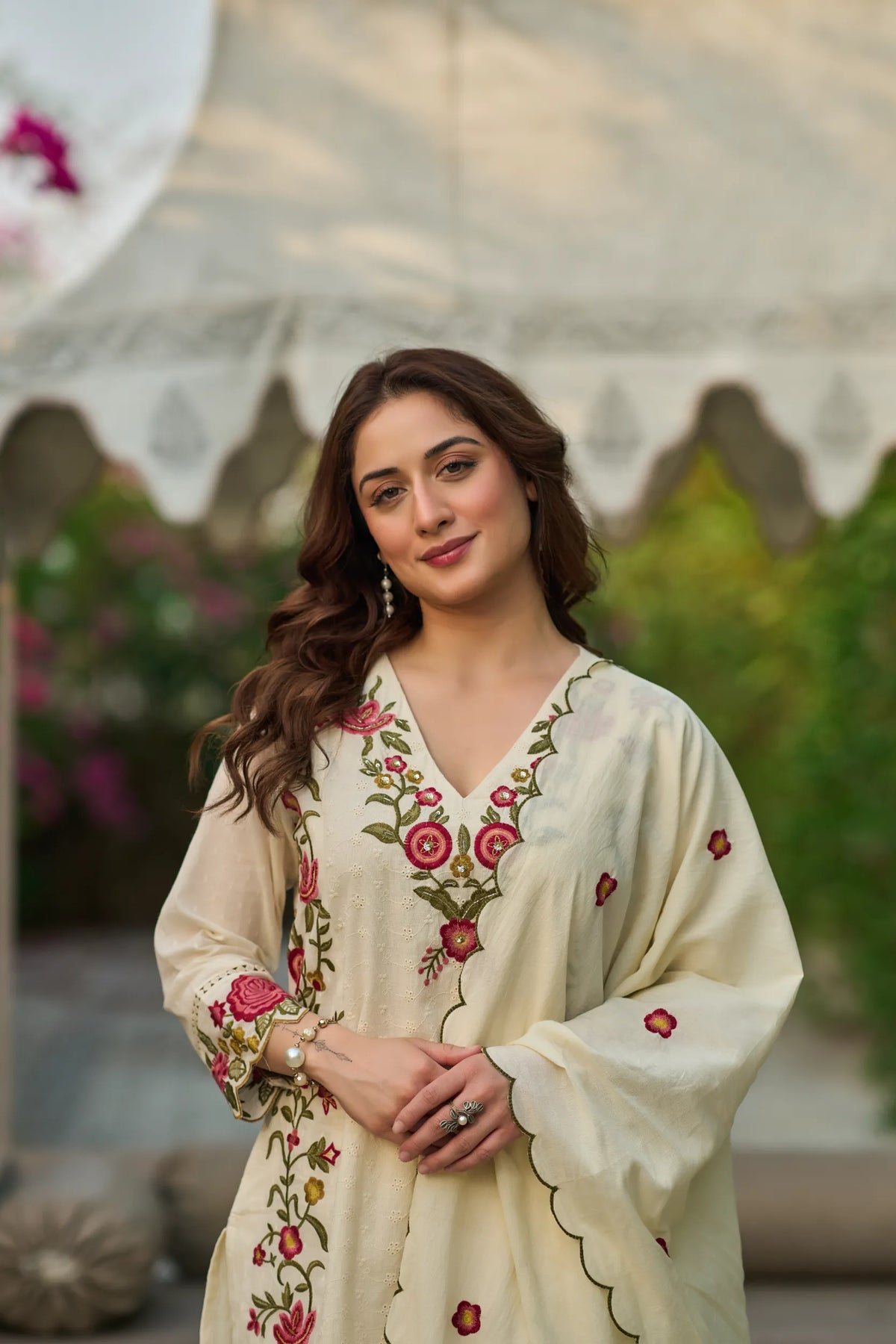 Pearl Blossom Kurta Set