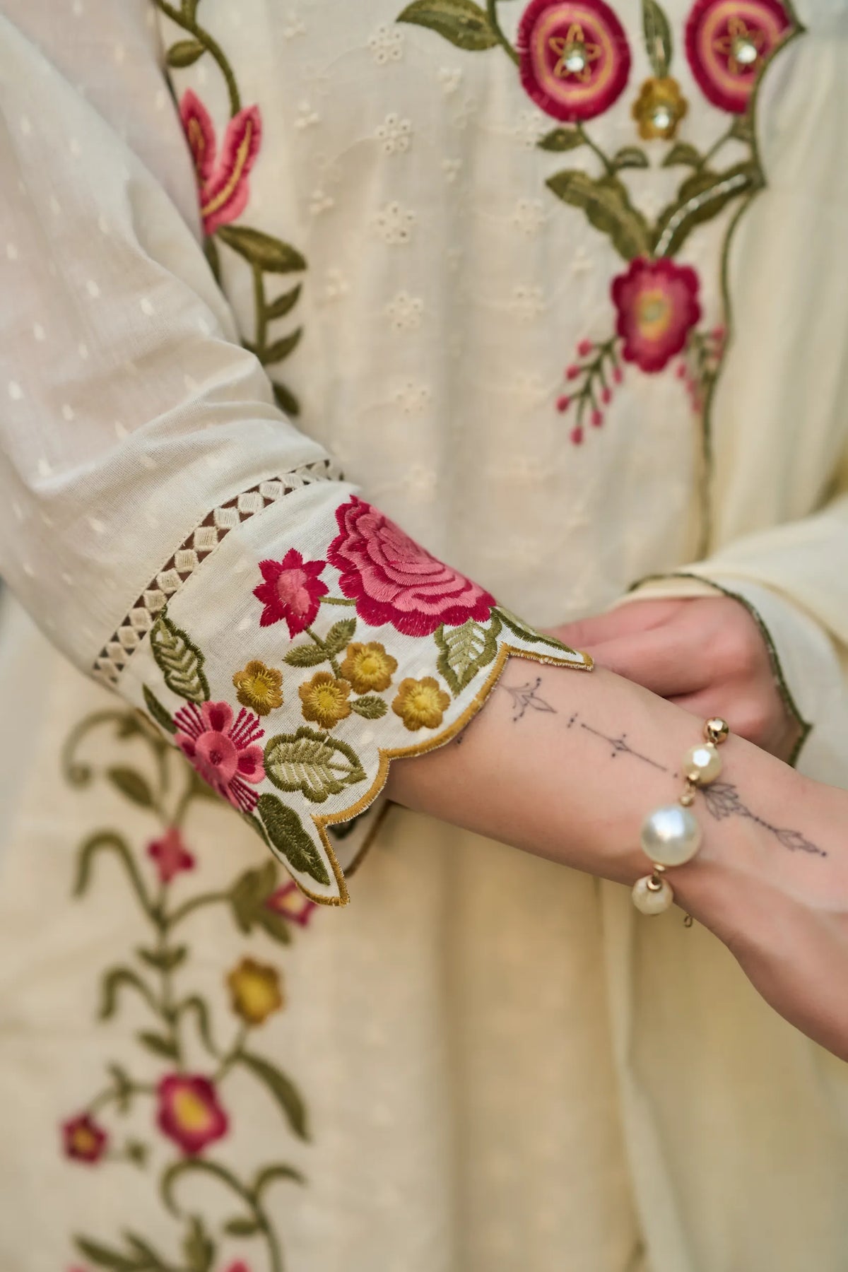 Pearl Blossom Kurta Set