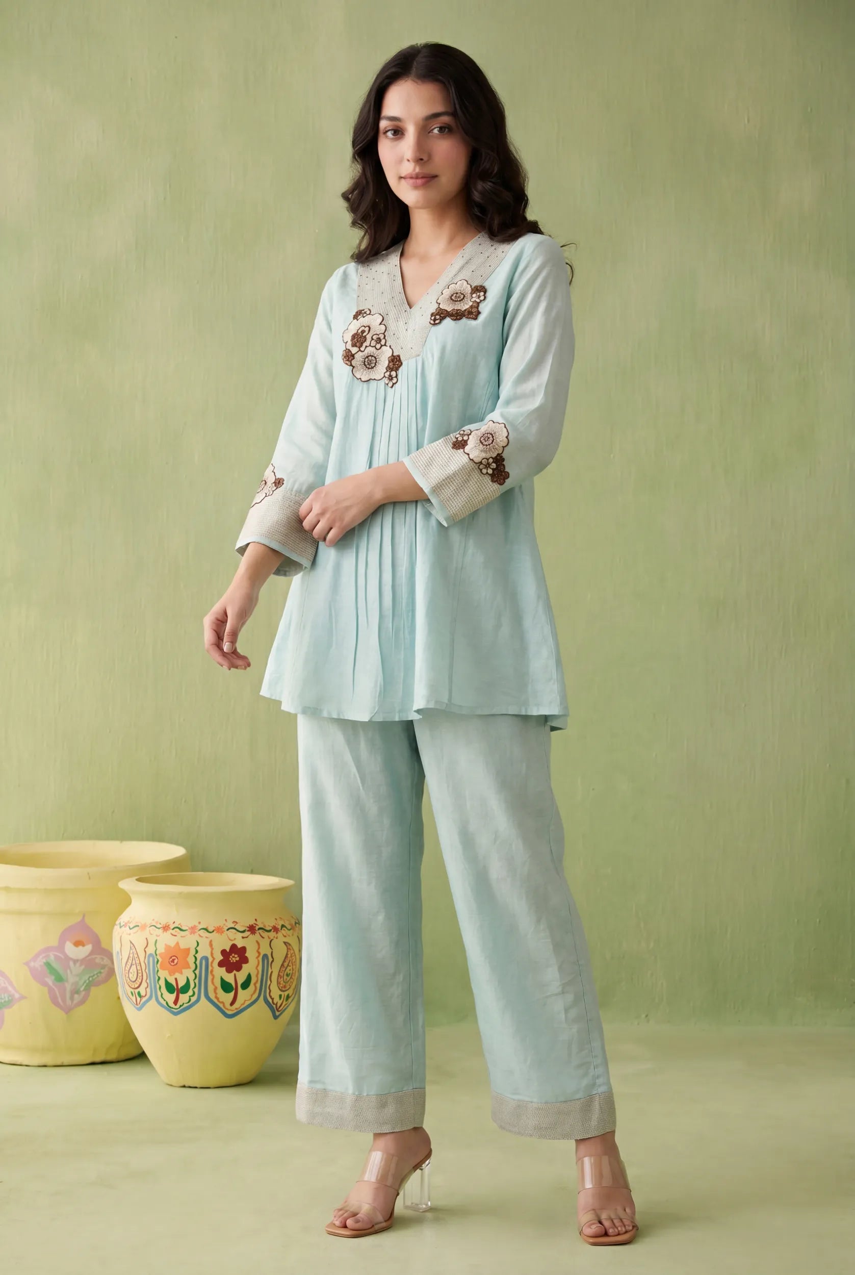 Seafoam Bloom Co-Ord Set