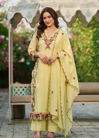 Lemon Petal Kurta Set