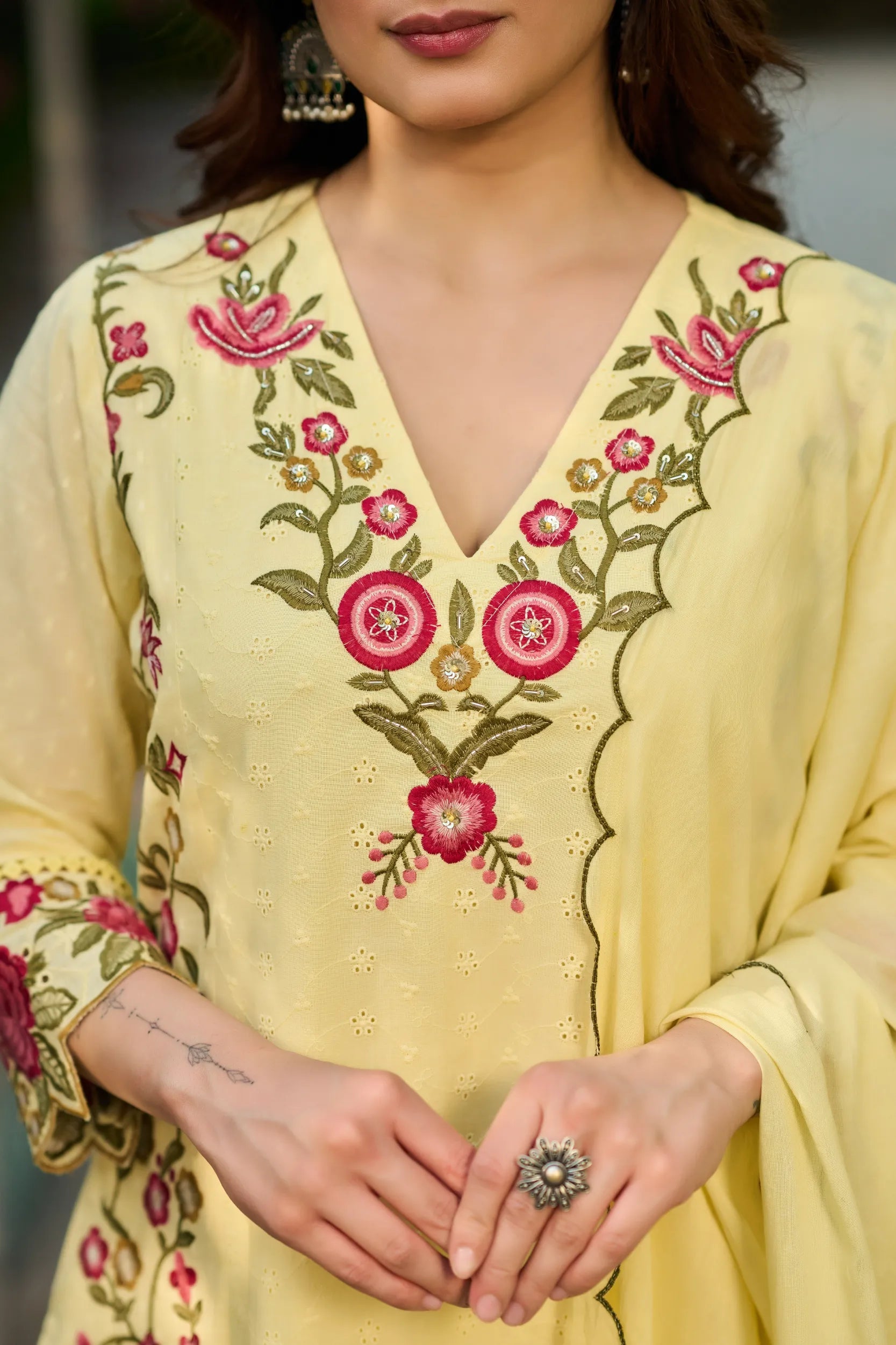 Lemon Petal Kurta Set