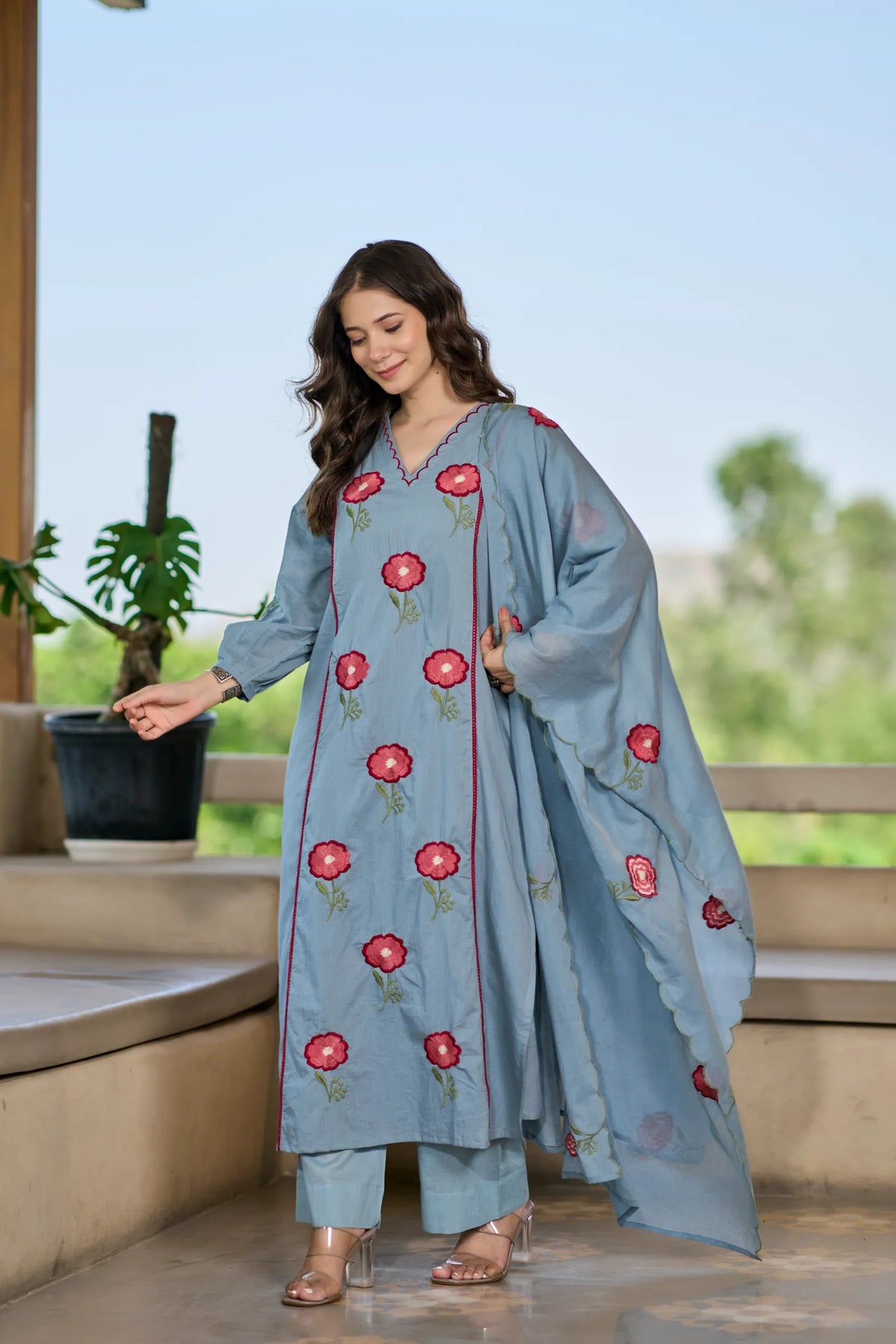 Blossom Sky Kurta Set