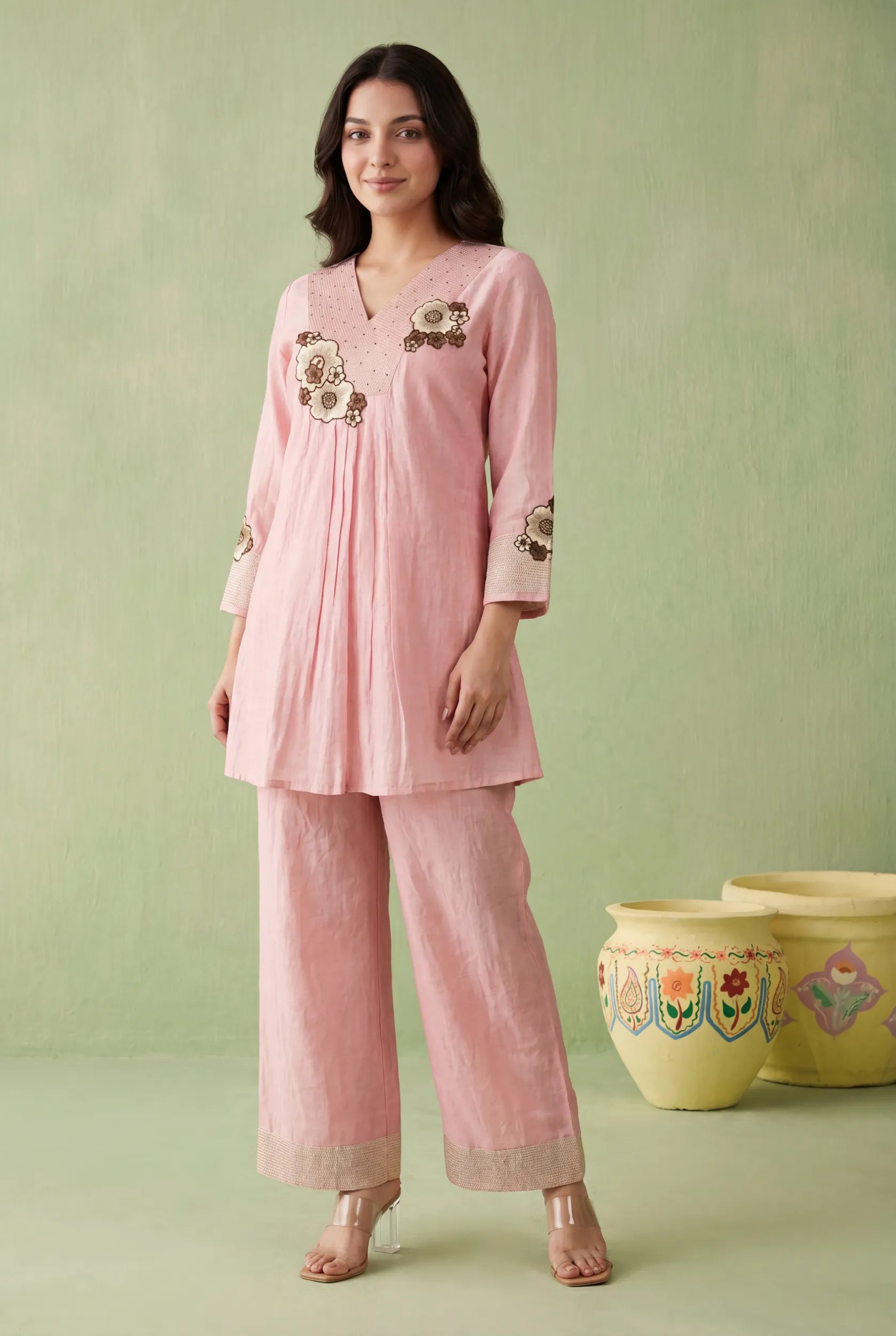 Blush Floral Co-Ord Set