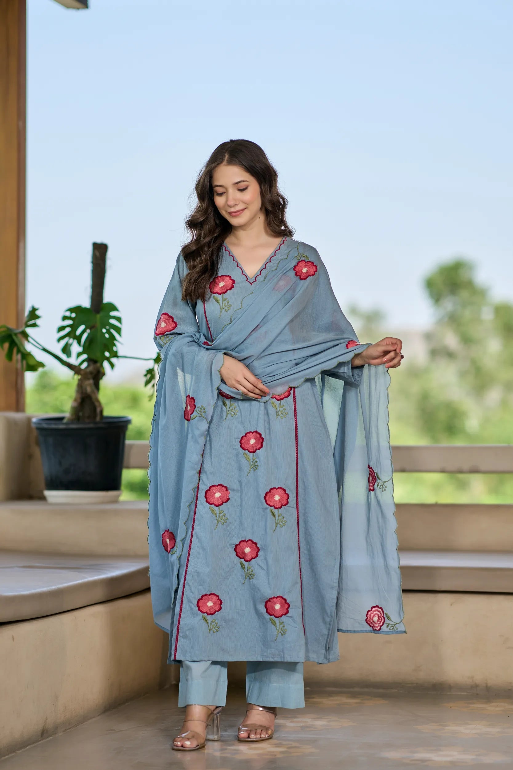 Blossom Sky Kurta Set