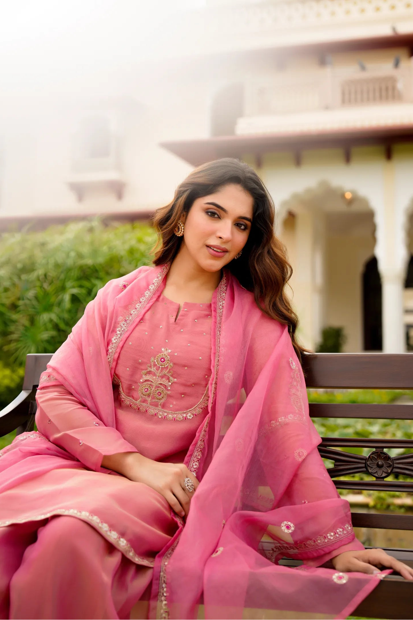 Rose Blush Swiss Tissue Suit Set