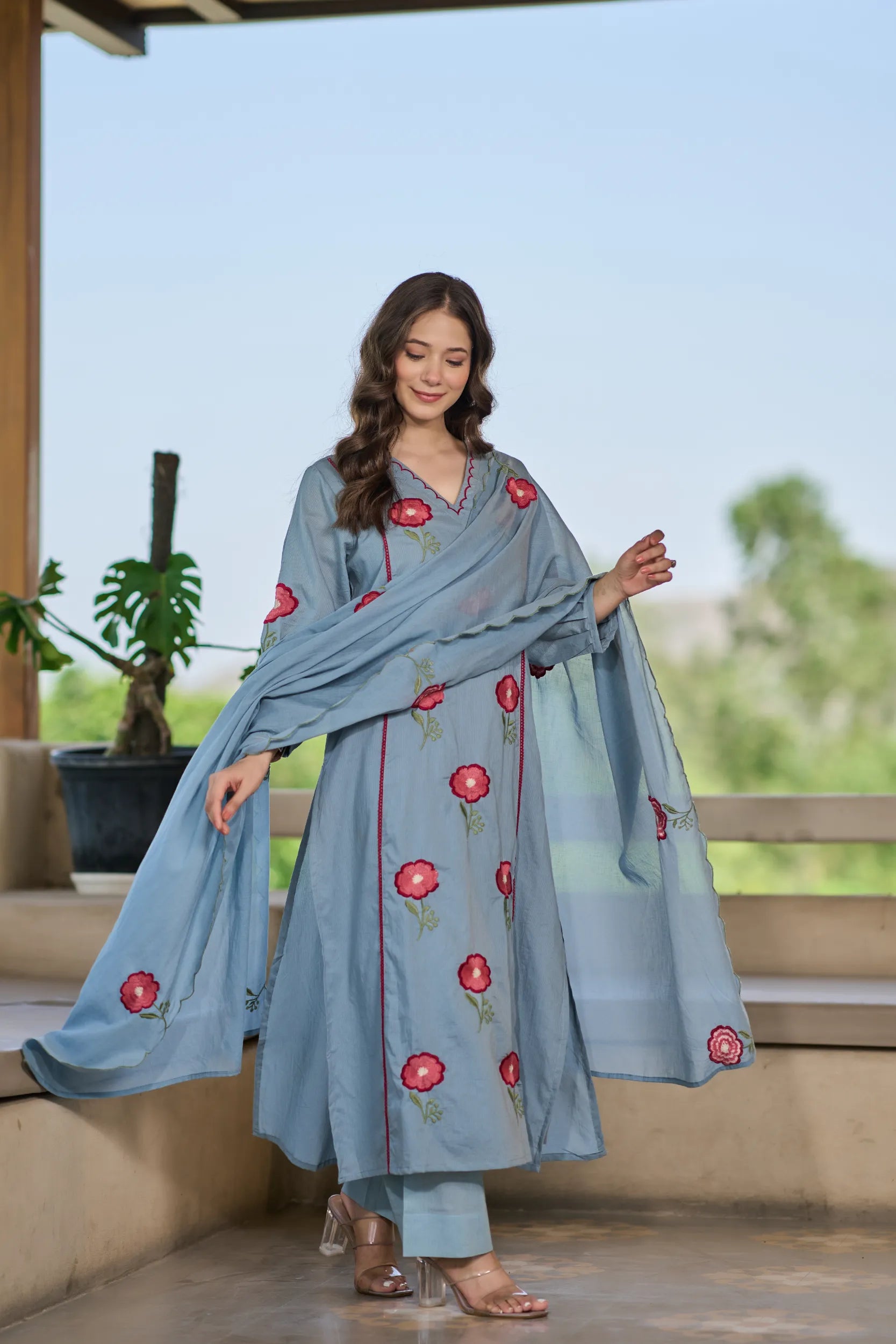 Blossom Sky Kurta Set
