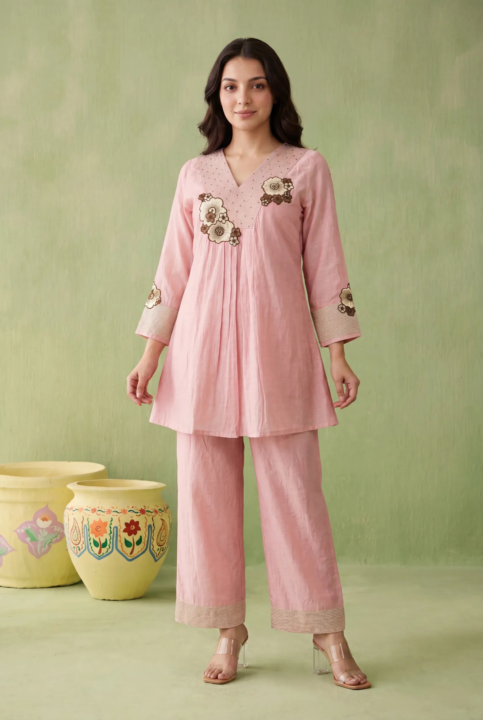 Blush Floral Co-Ord Set