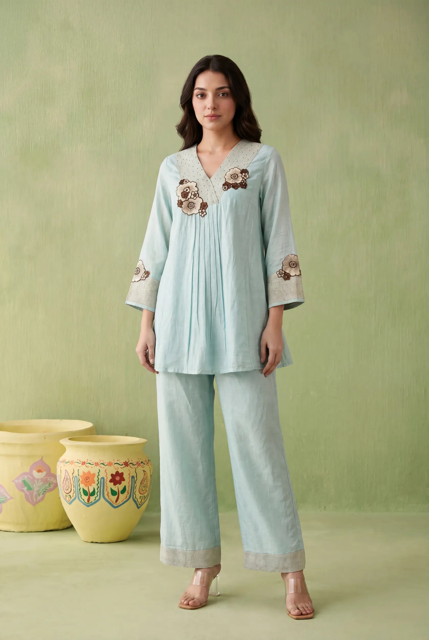 Seafoam Bloom Co-Ord Set